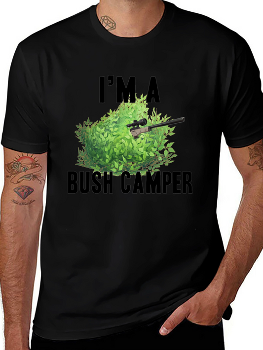 Bush Camper T-Shirt - Funny Gaming Tee