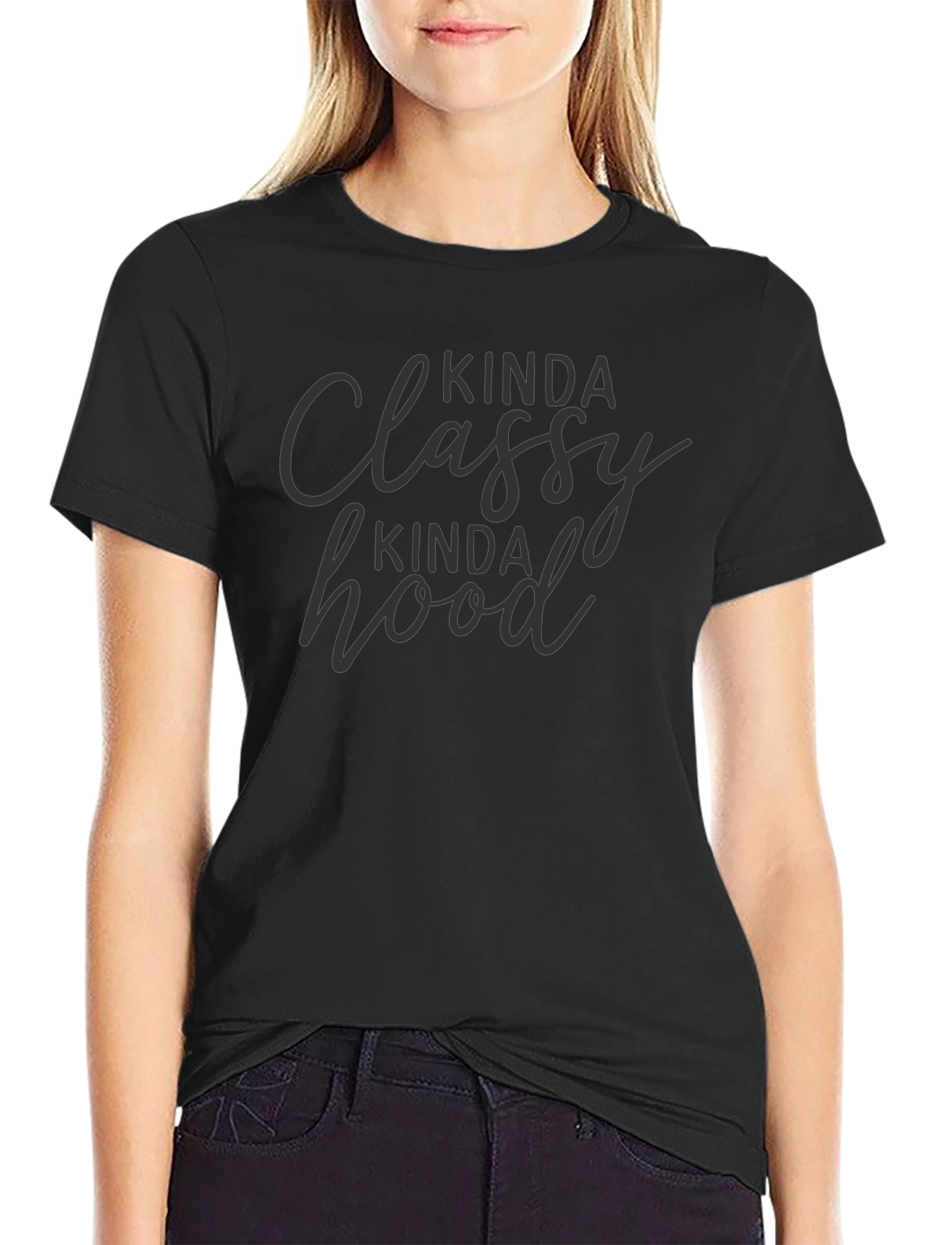 Kinda Classy Kinda Hood T-Shirt - Casual Tee