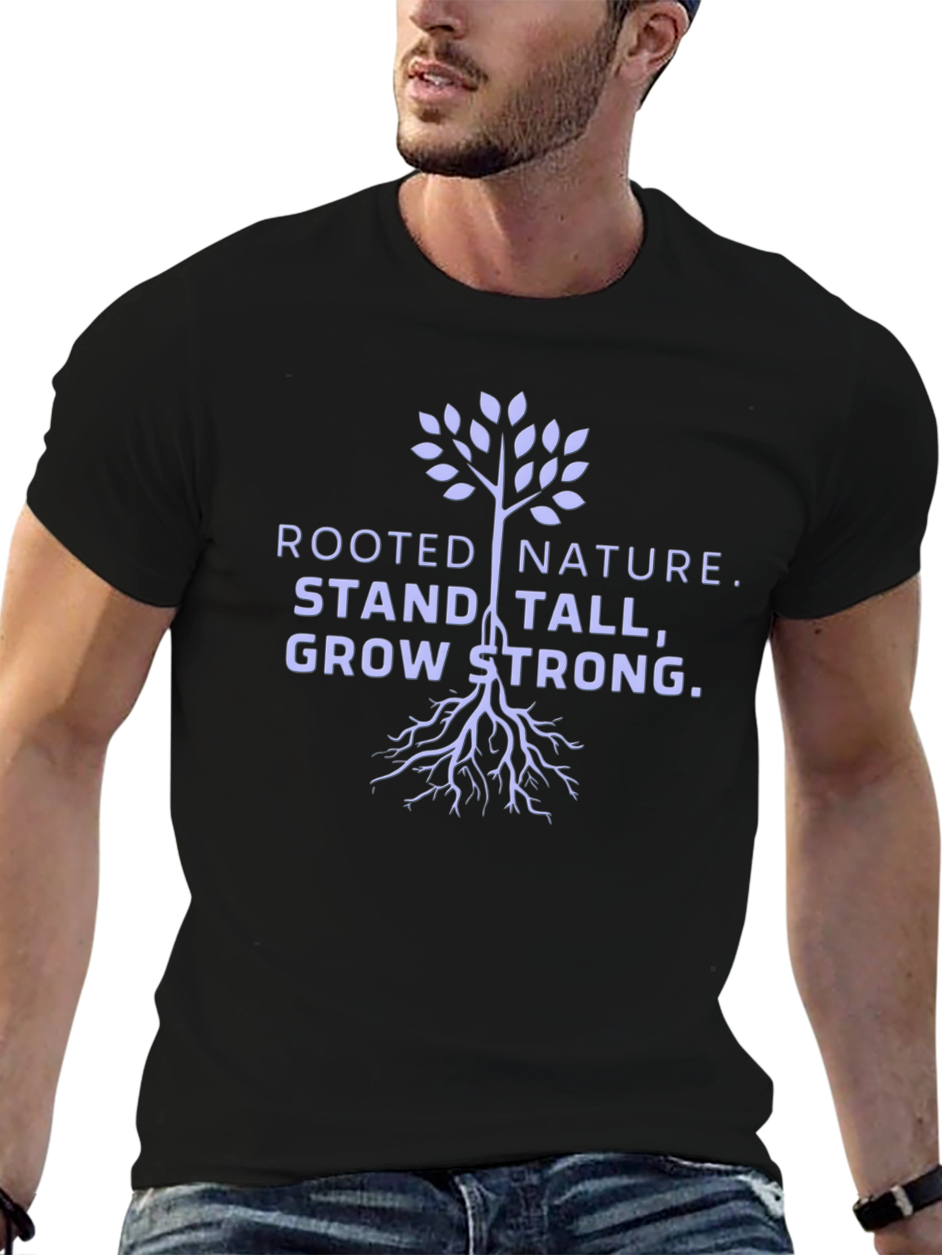 Rooted Nature Graphic Tee - Stand Tall Grow Strong