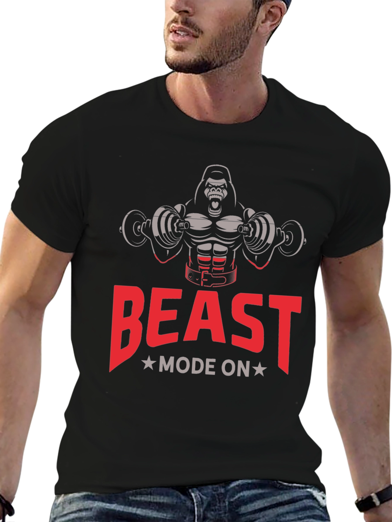 Beast Mode On Gorilla Gym T-Shirt