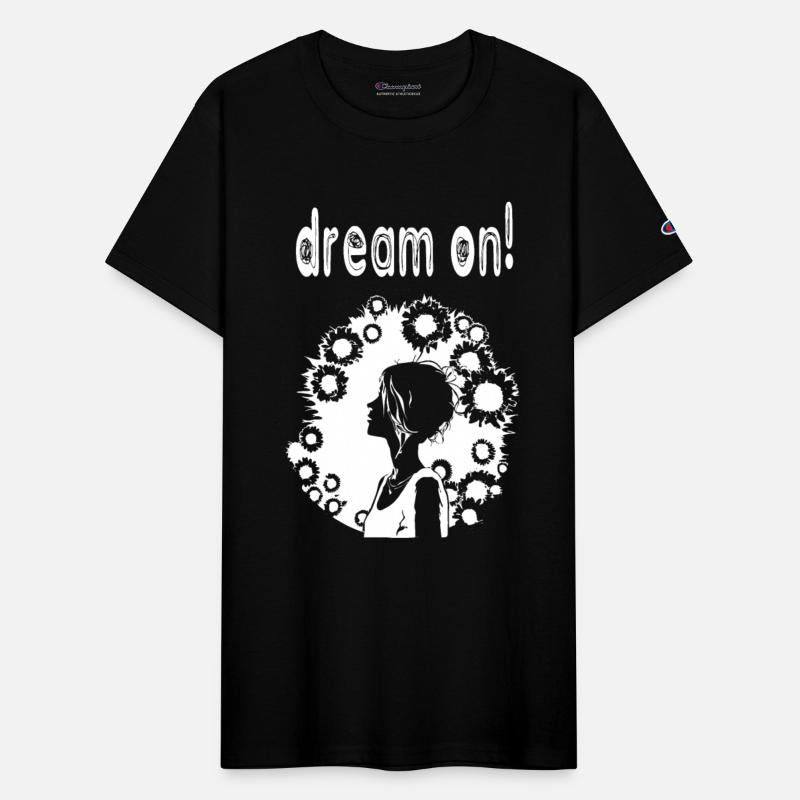 Dream on, get inspired! White vector