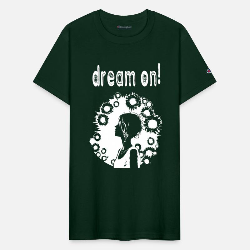 Dream on, get inspired! White vector