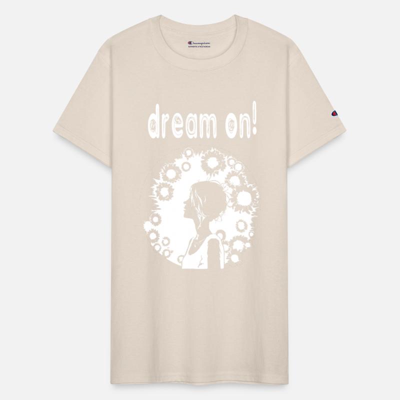 Dream on, get inspired! White vector