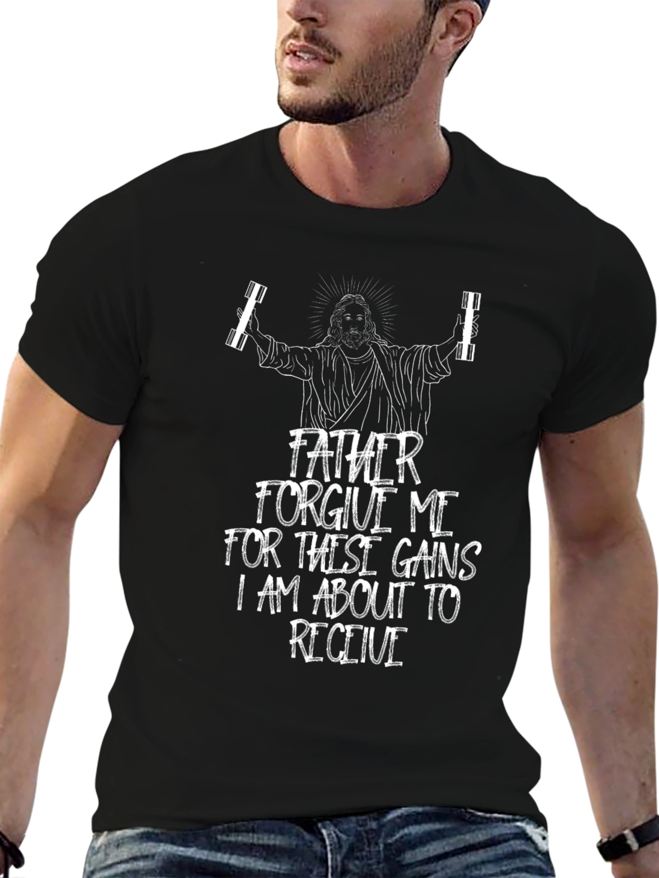 Father Forgive Me Gains Graphic T-Shirt