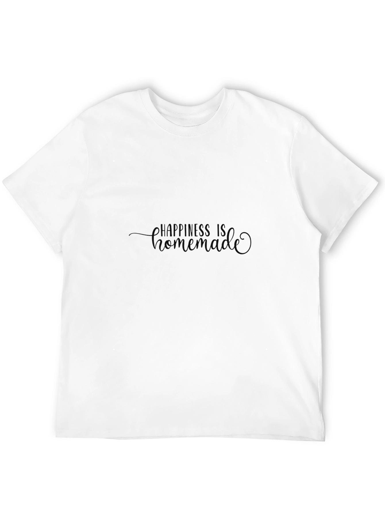 Happiness Is Homemade Black T-Shirt