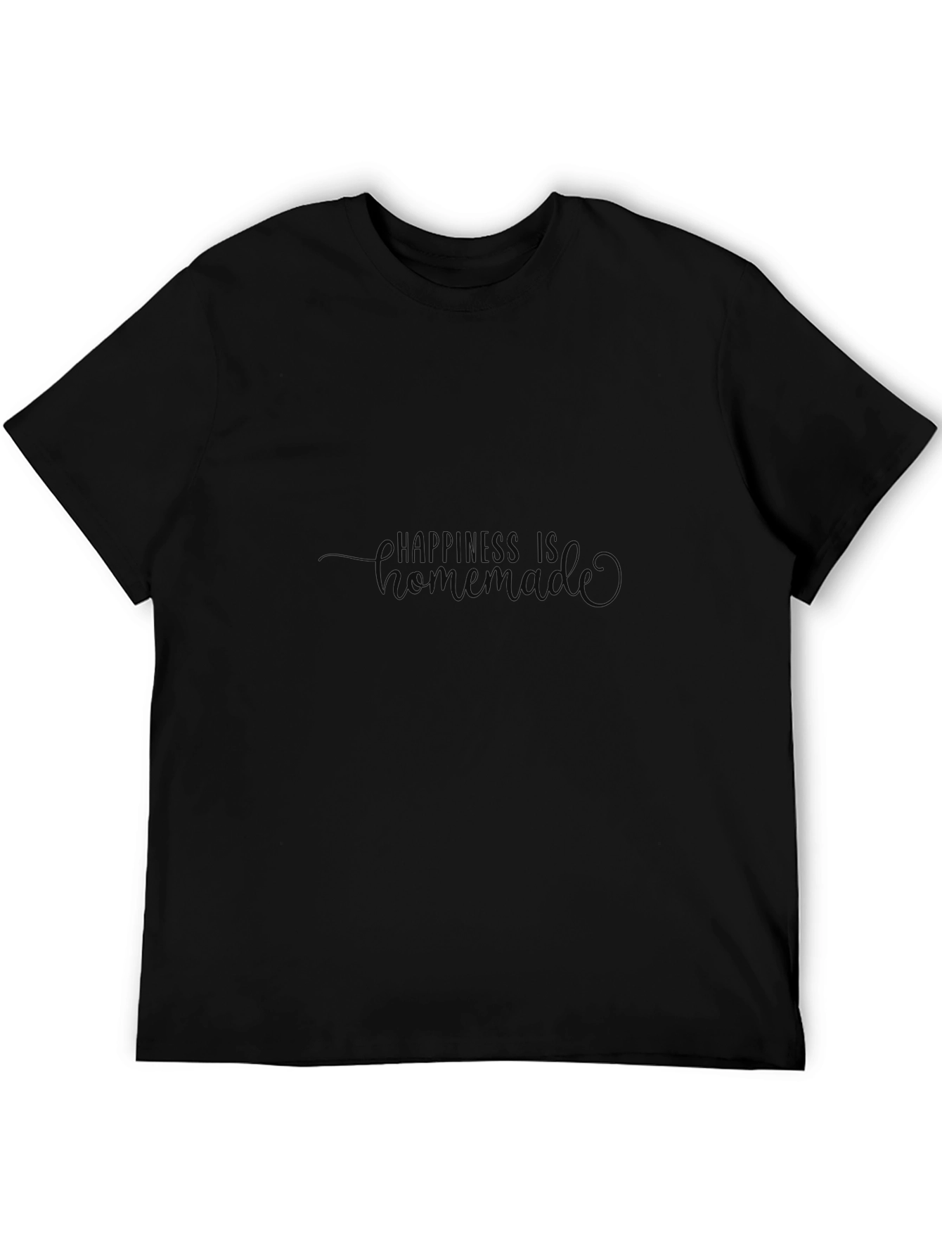 Happiness Is Homemade Black T-Shirt
