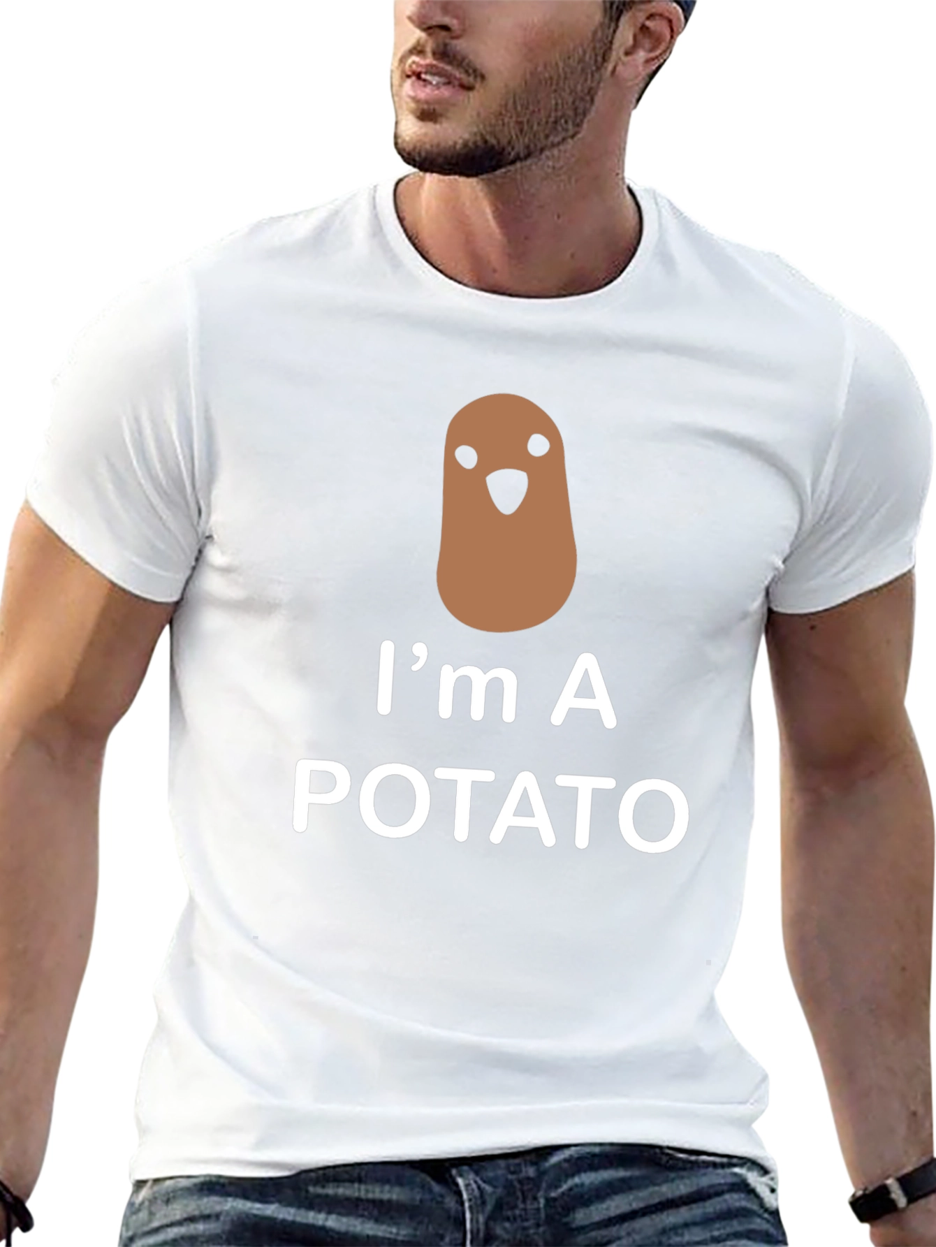 Funny Im a Potato Graphic T-Shirt