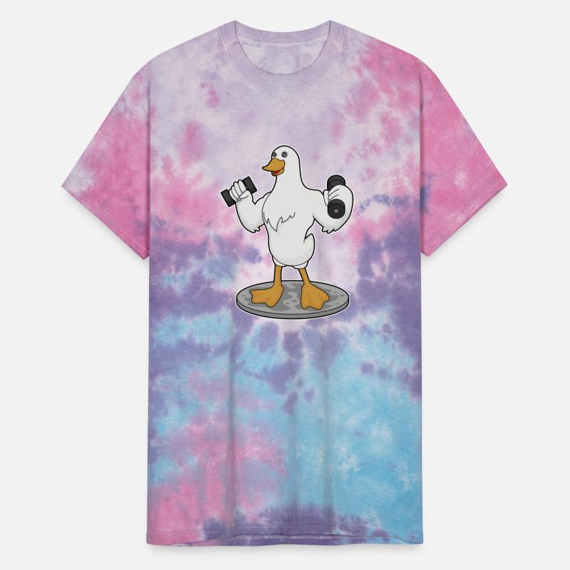 Duck As Bodybuilder With Dumbbells