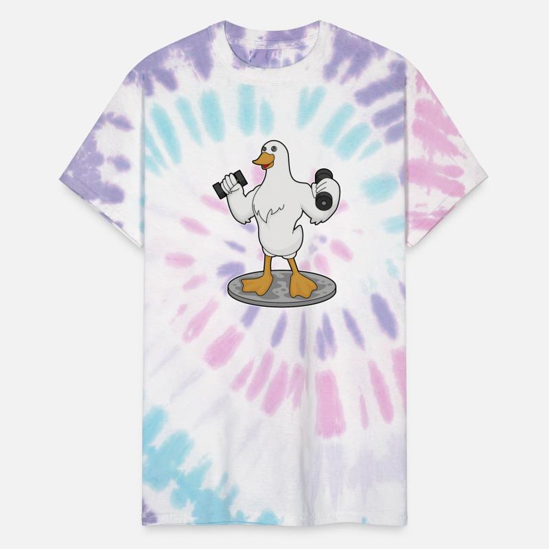 Duck As Bodybuilder With Dumbbells