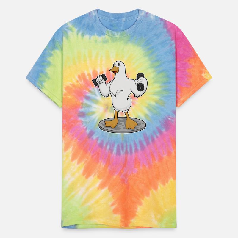 Duck As Bodybuilder With Dumbbells