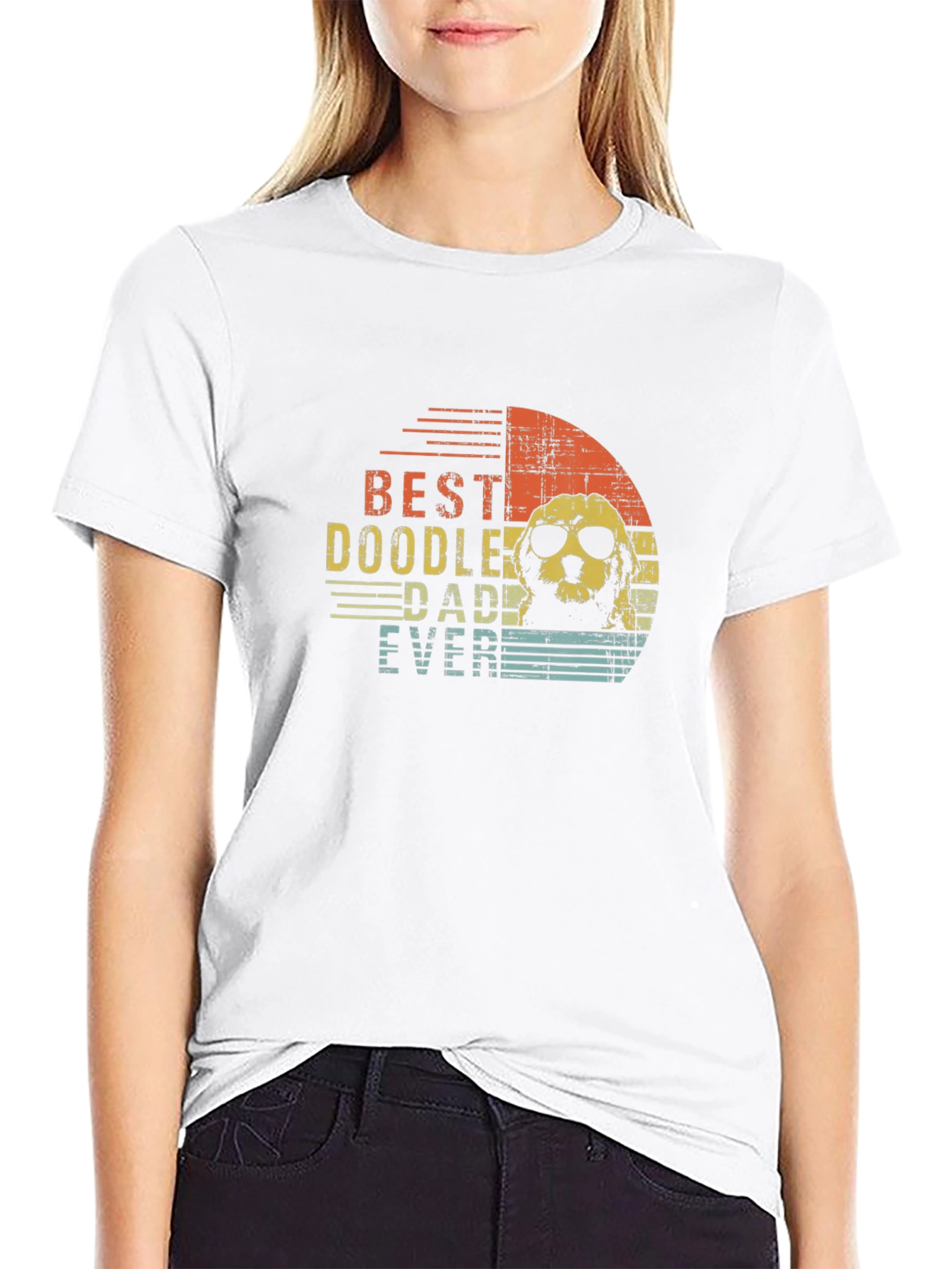 Best Doodle Dad Ever T-Shirt - Novelty Graphic Tee