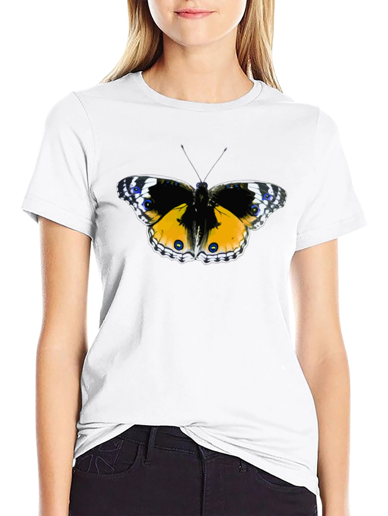 Butterfly Graphic Black T-Shirt