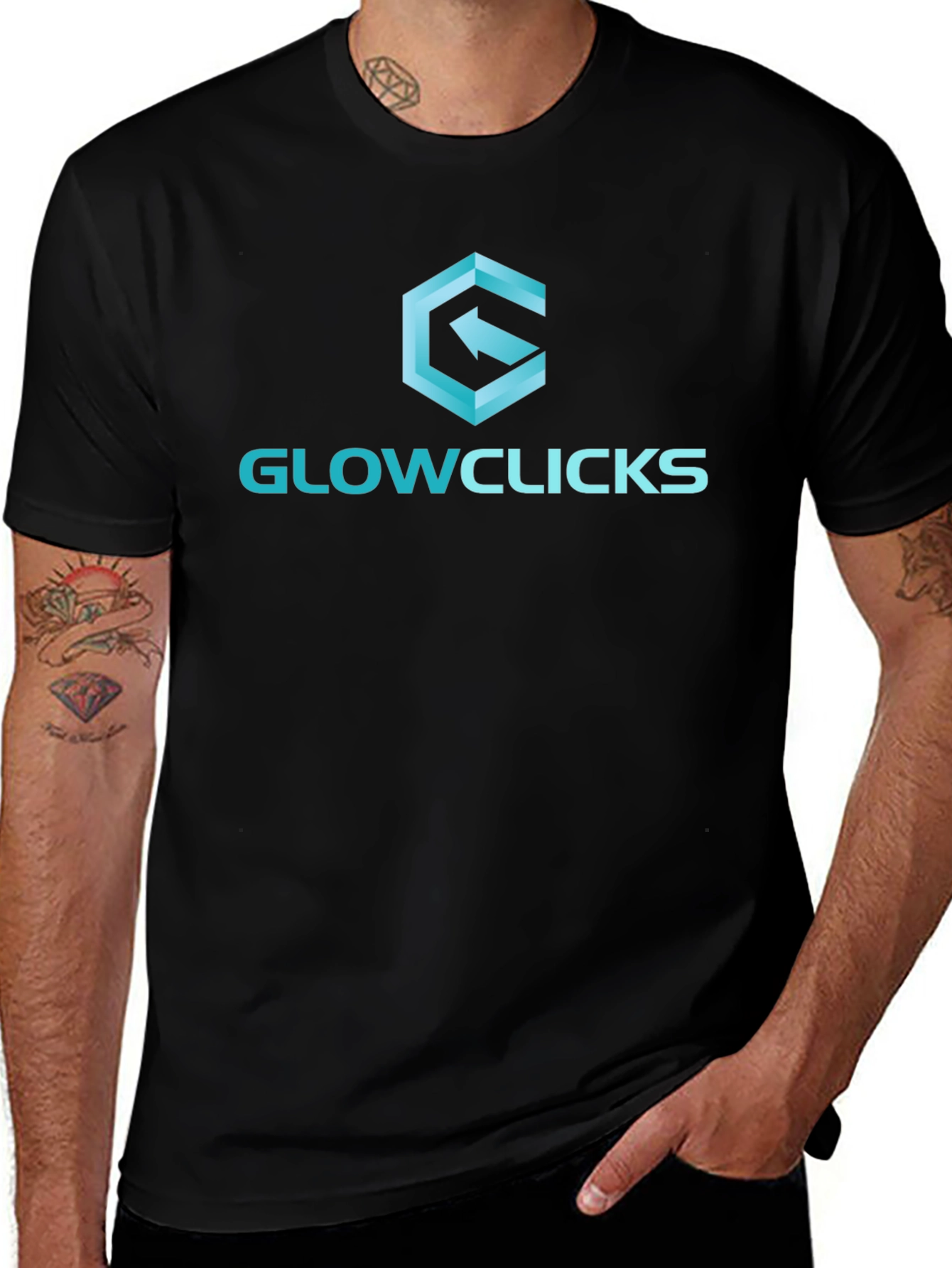 GlowClicks Graphic T-Shirt - Modern Design Comfortable Fit