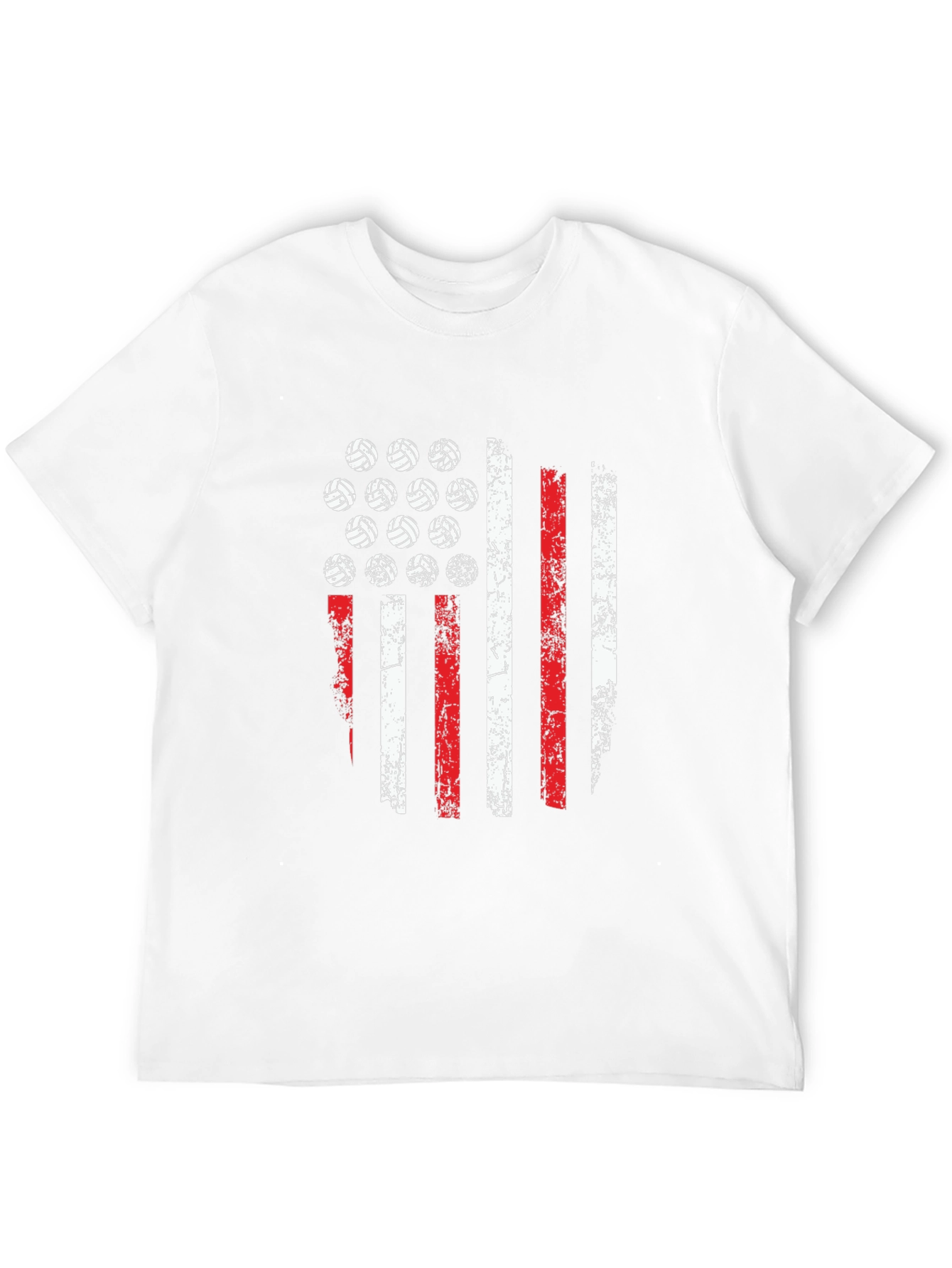 Volleyball American Flag T-Shirt