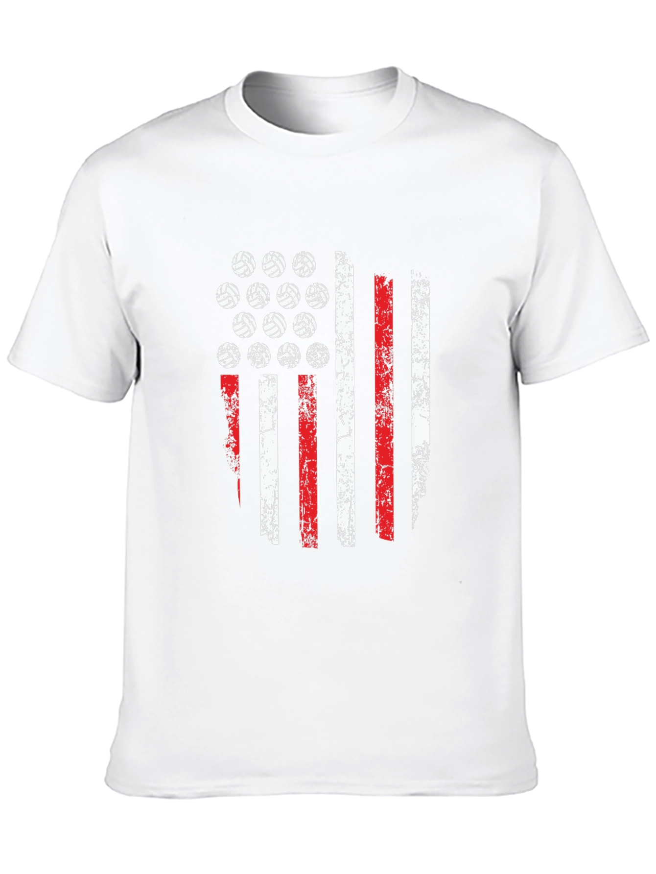 Volleyball American Flag T-Shirt