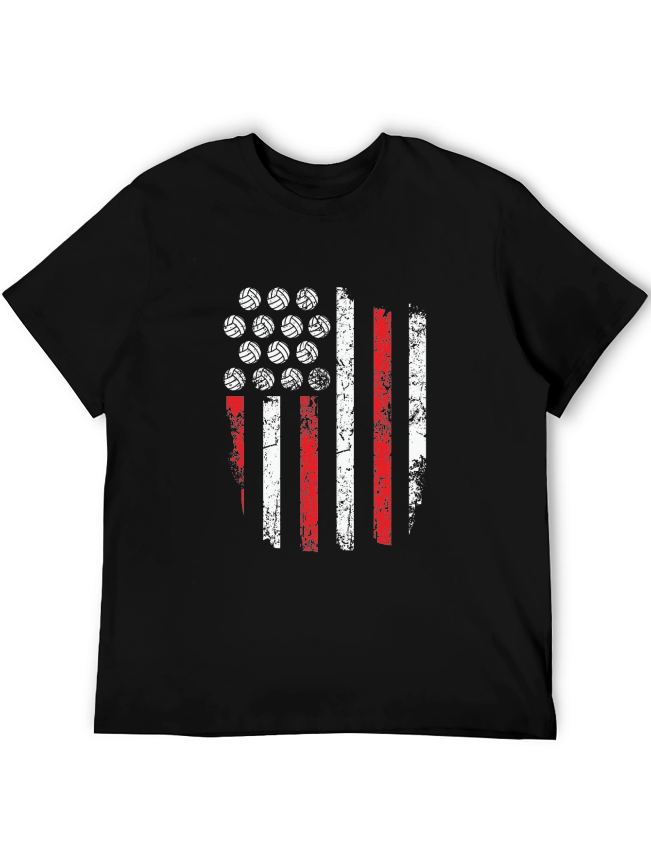 Volleyball American Flag T-Shirt