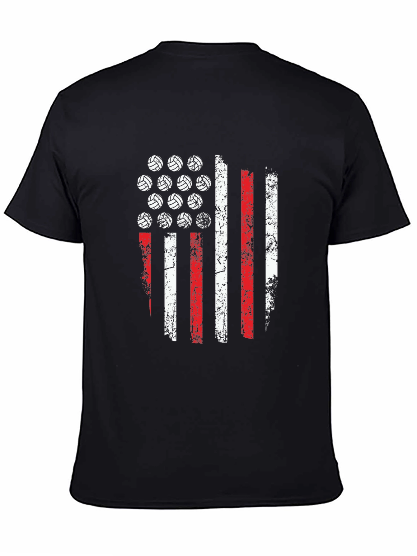 Volleyball American Flag T-Shirt