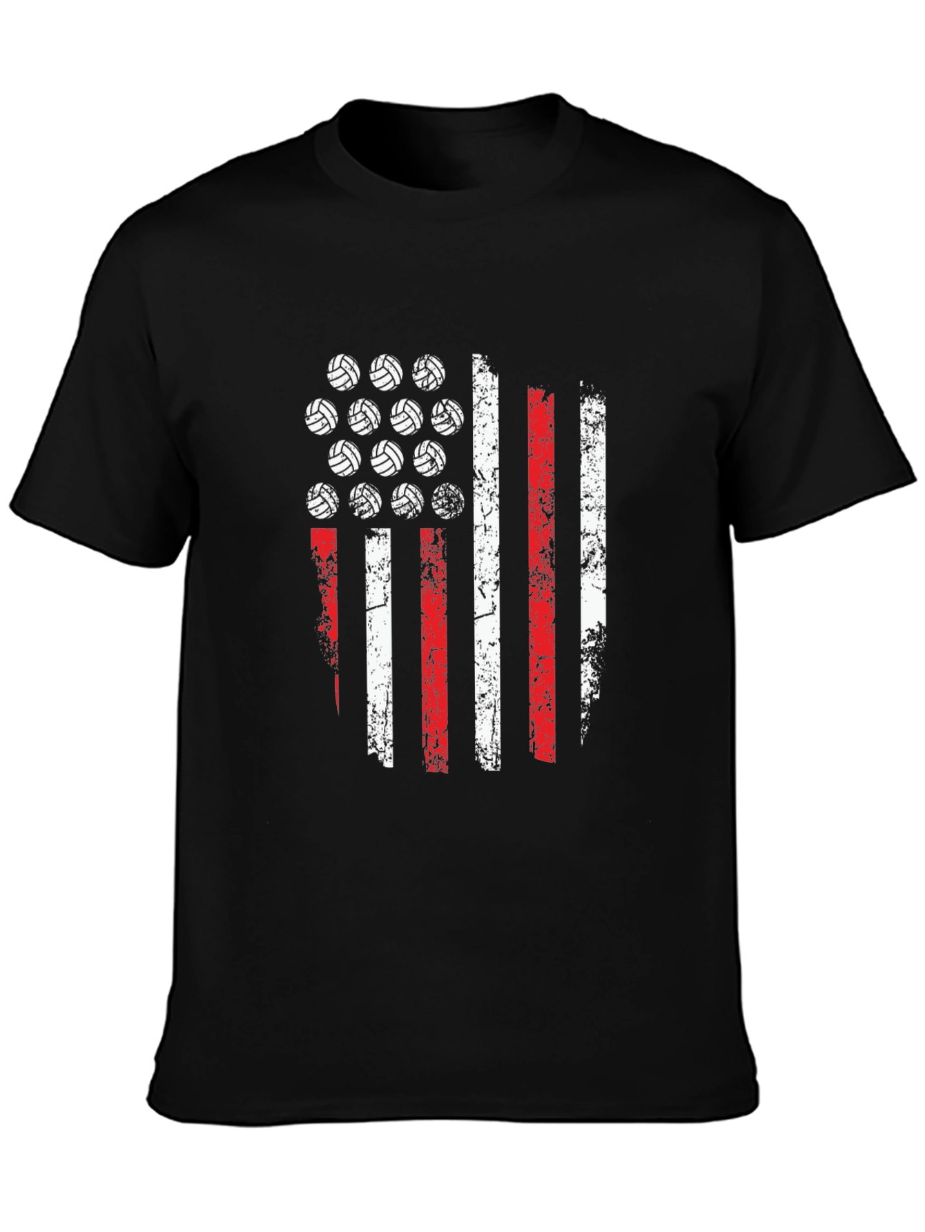 Volleyball American Flag T-Shirt