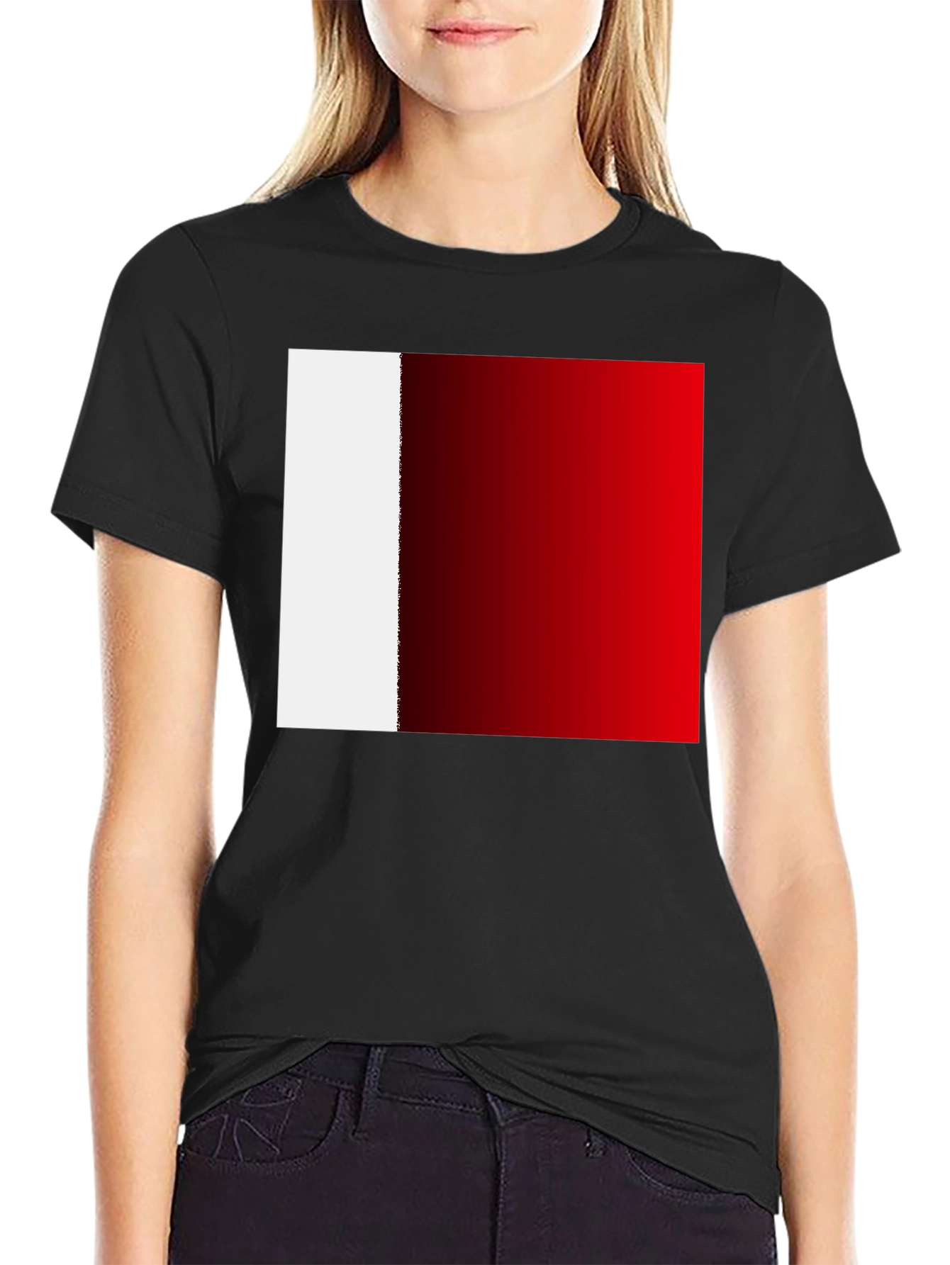 Modern UAE Flag Graphic T-Shirt - Black