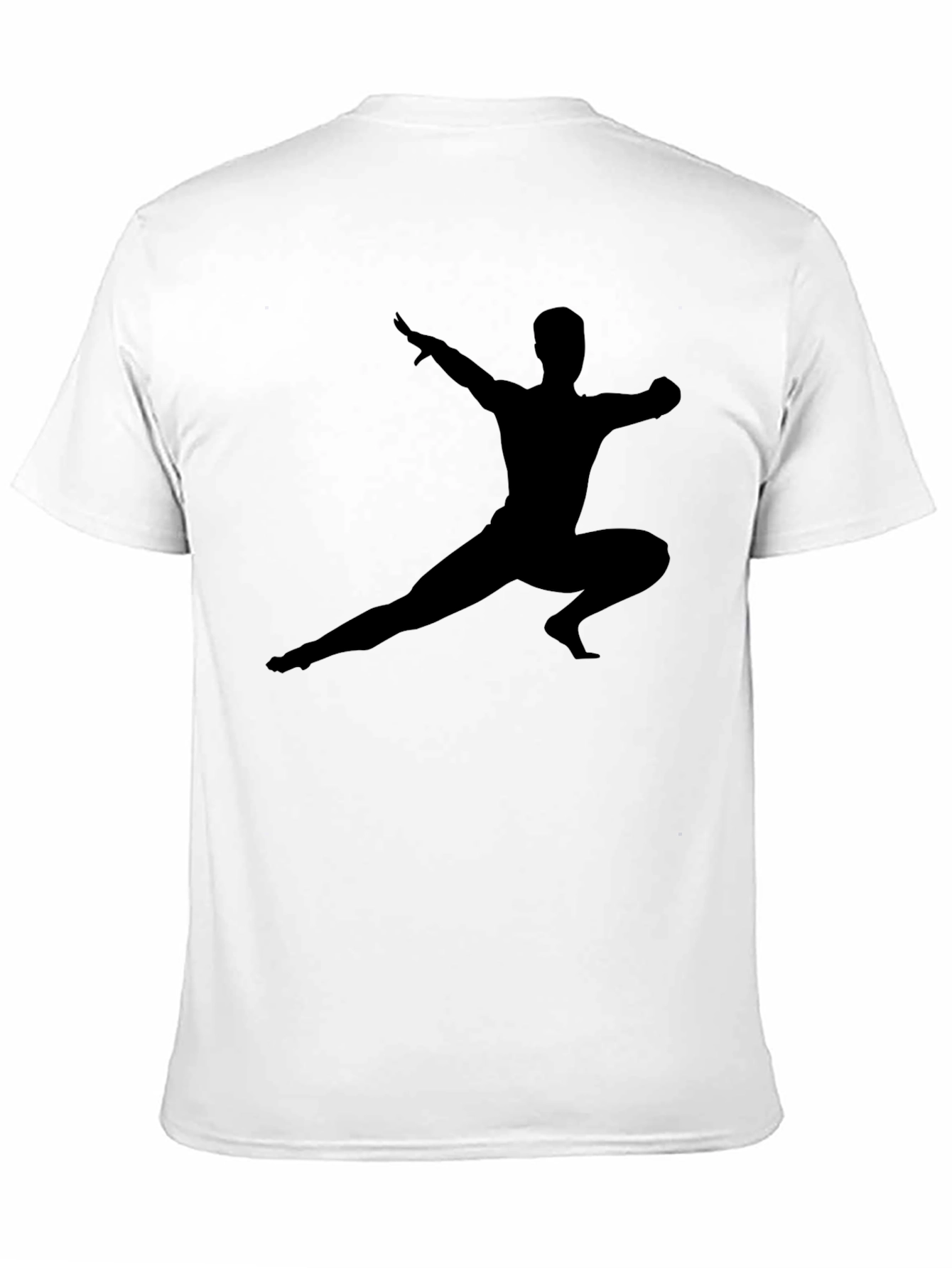 Martial Arts Silhouette Black T-Shirt