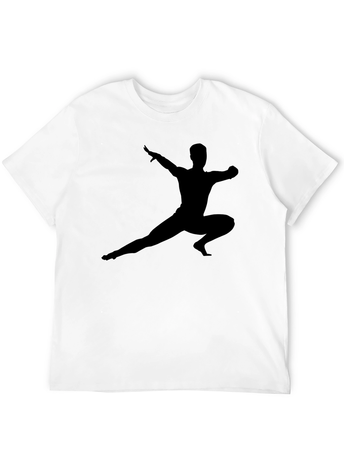Martial Arts Silhouette Black T-Shirt