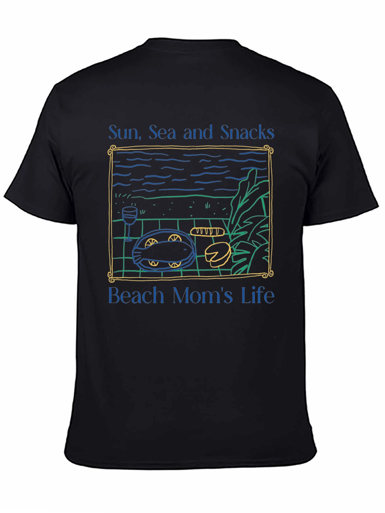 Beach Moms Life T-Shirt - Sun Sea and Snacks