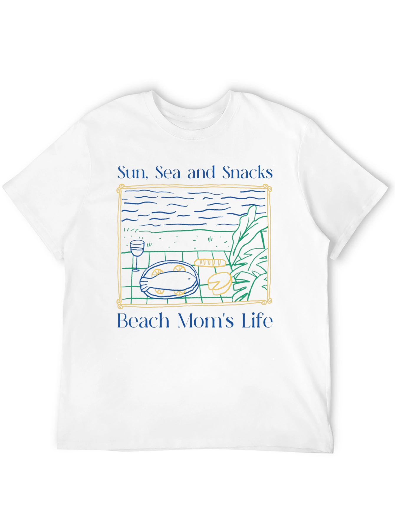 Beach Moms Life T-Shirt - Sun Sea and Snacks