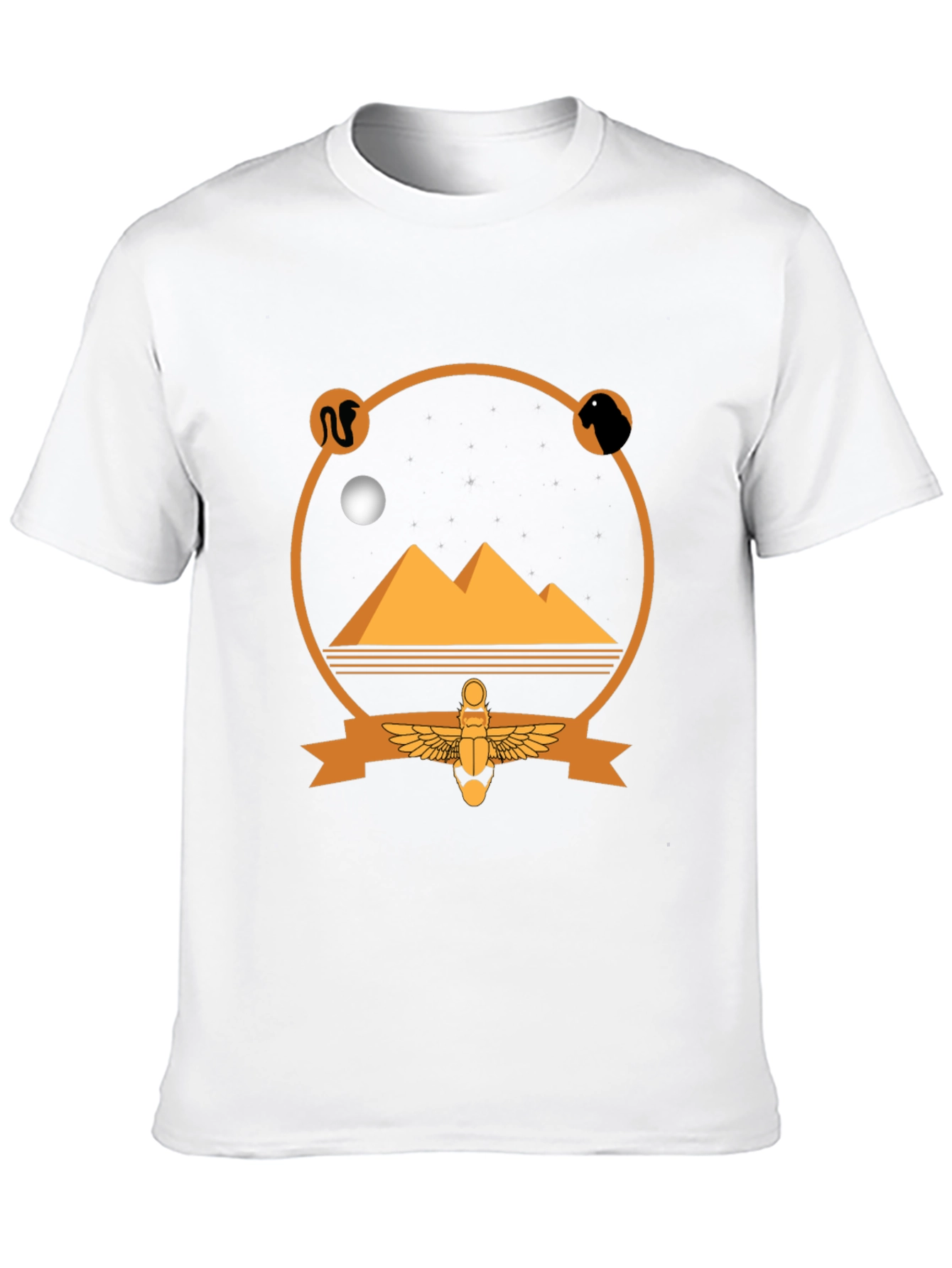 Egyptian Pyramid Graphic Tee - Black