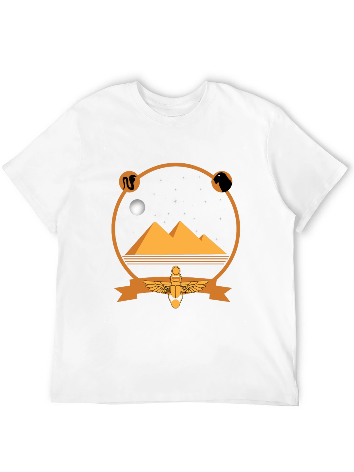 Egyptian Pyramid Graphic Tee - Black