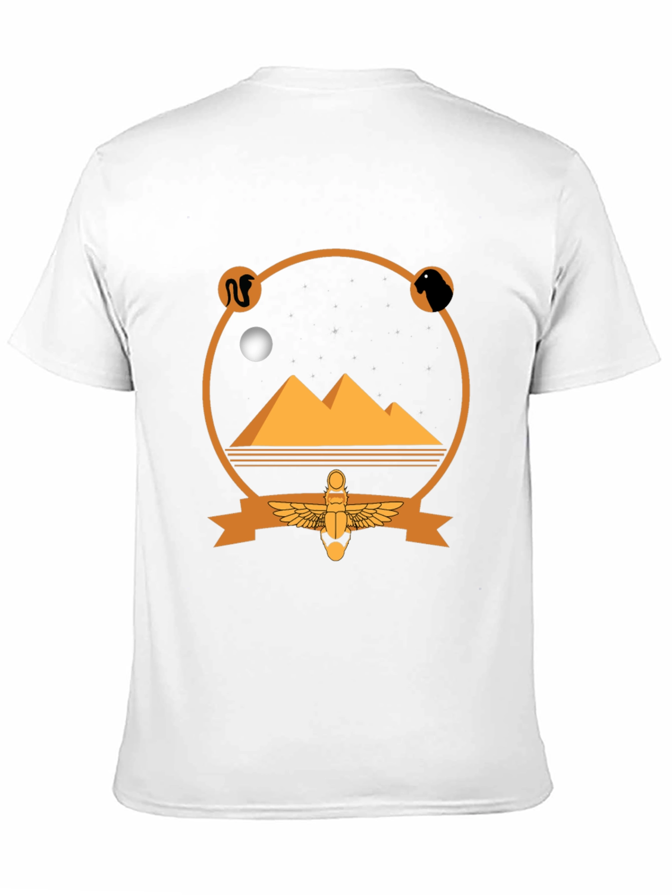 Egyptian Pyramid Graphic Tee - Black