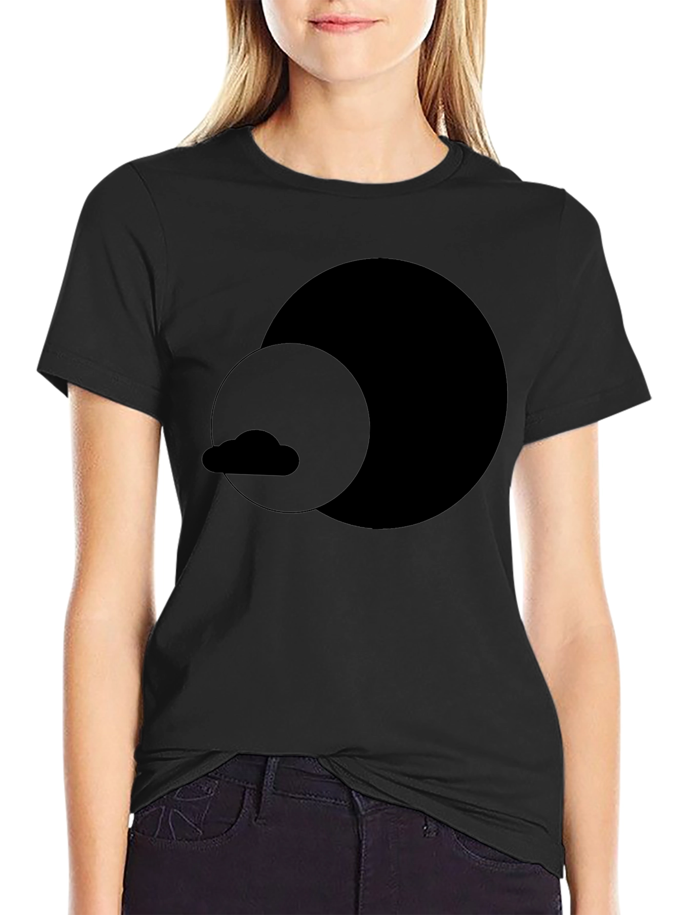 Minimalist Eclipse Black T-Shirt
