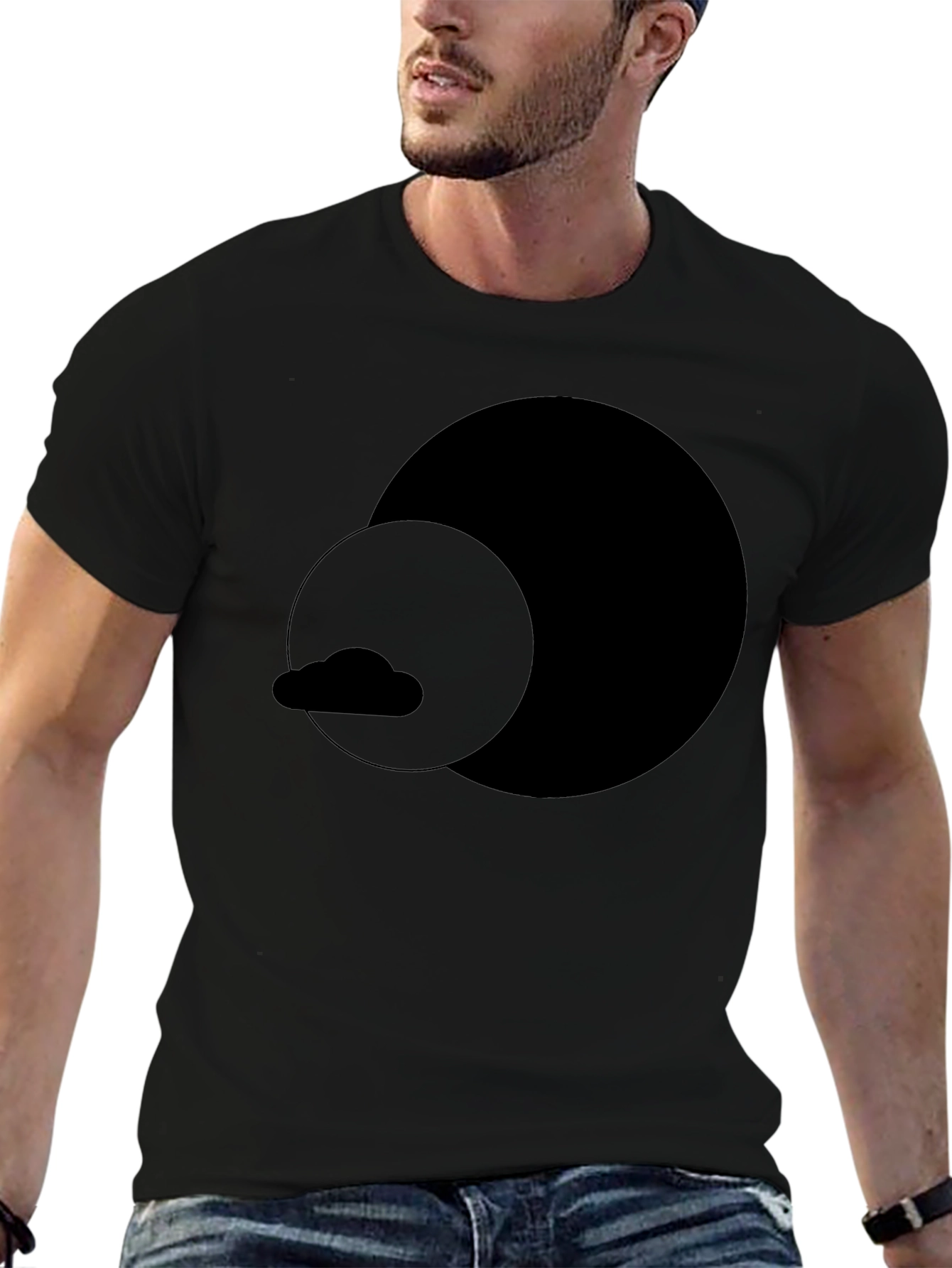 Minimalist Eclipse Black T-Shirt