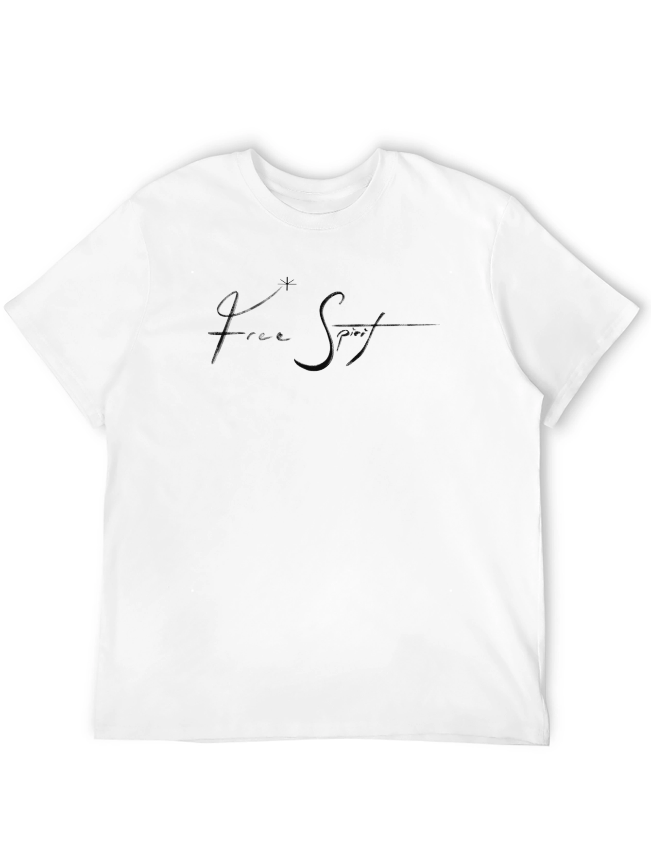 Free Spirit Black T-Shirt - Modern Casual Style