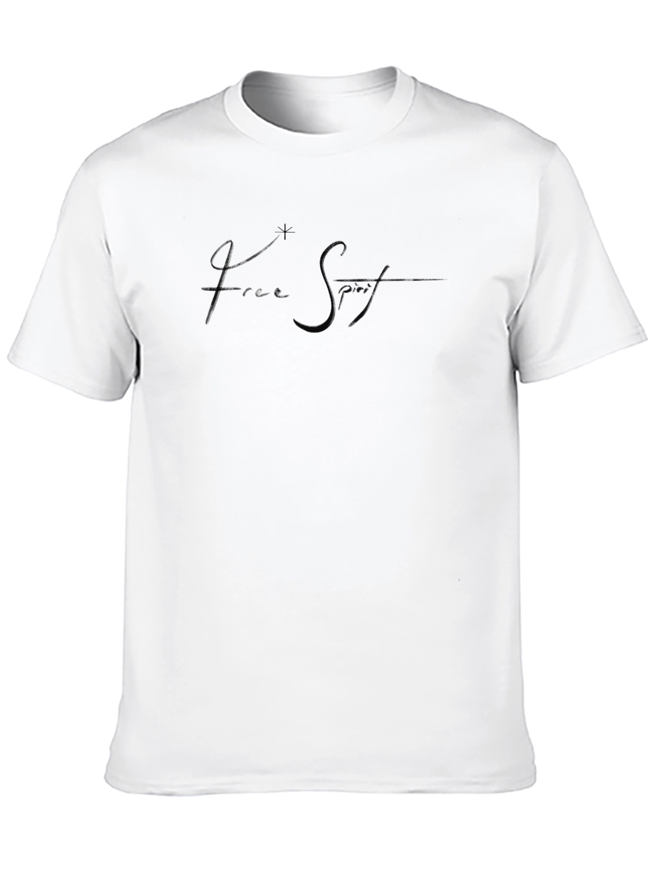 Free Spirit Black T-Shirt - Modern Casual Style