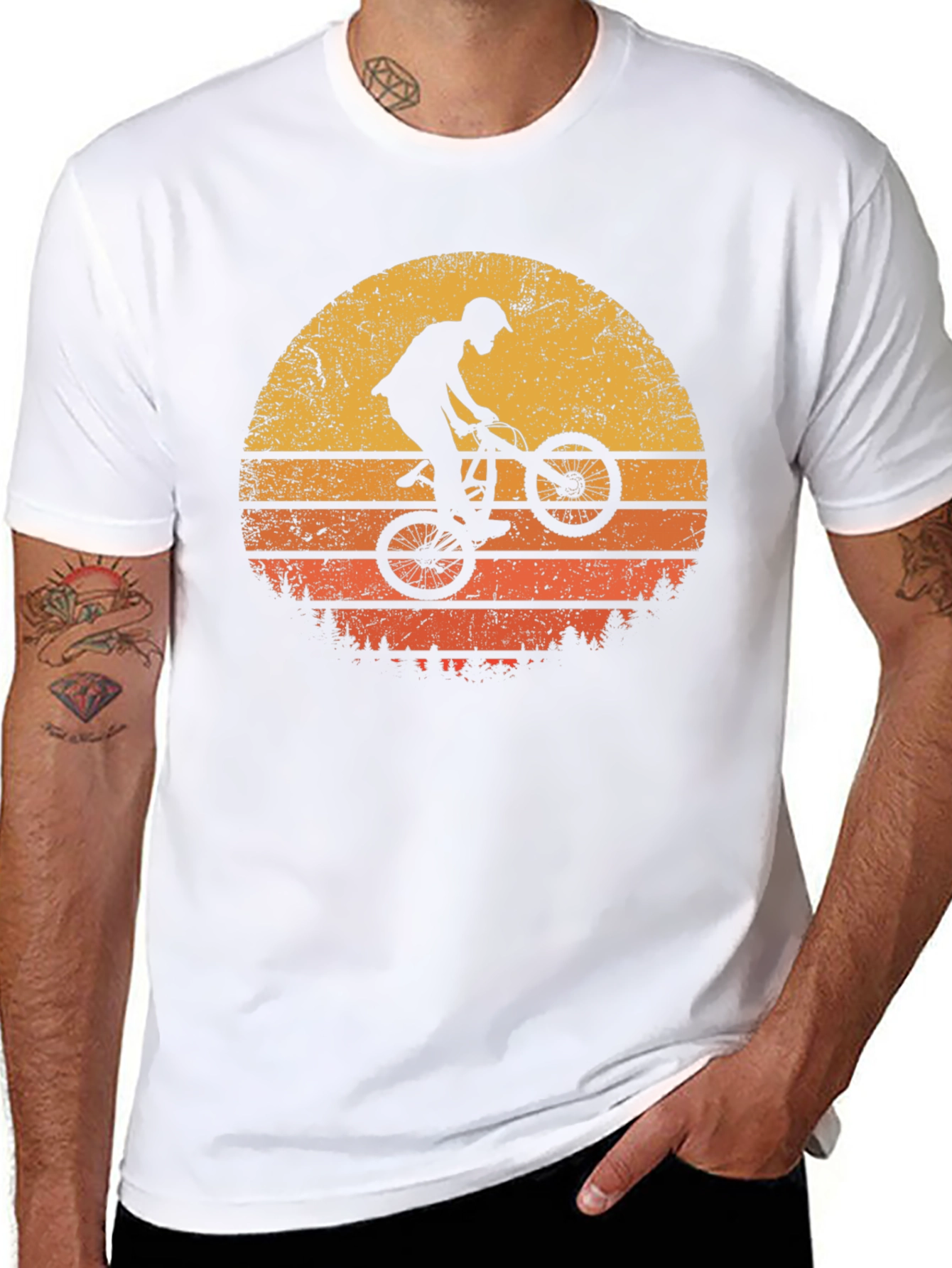 BMX Sunset Graphic Tee - Black