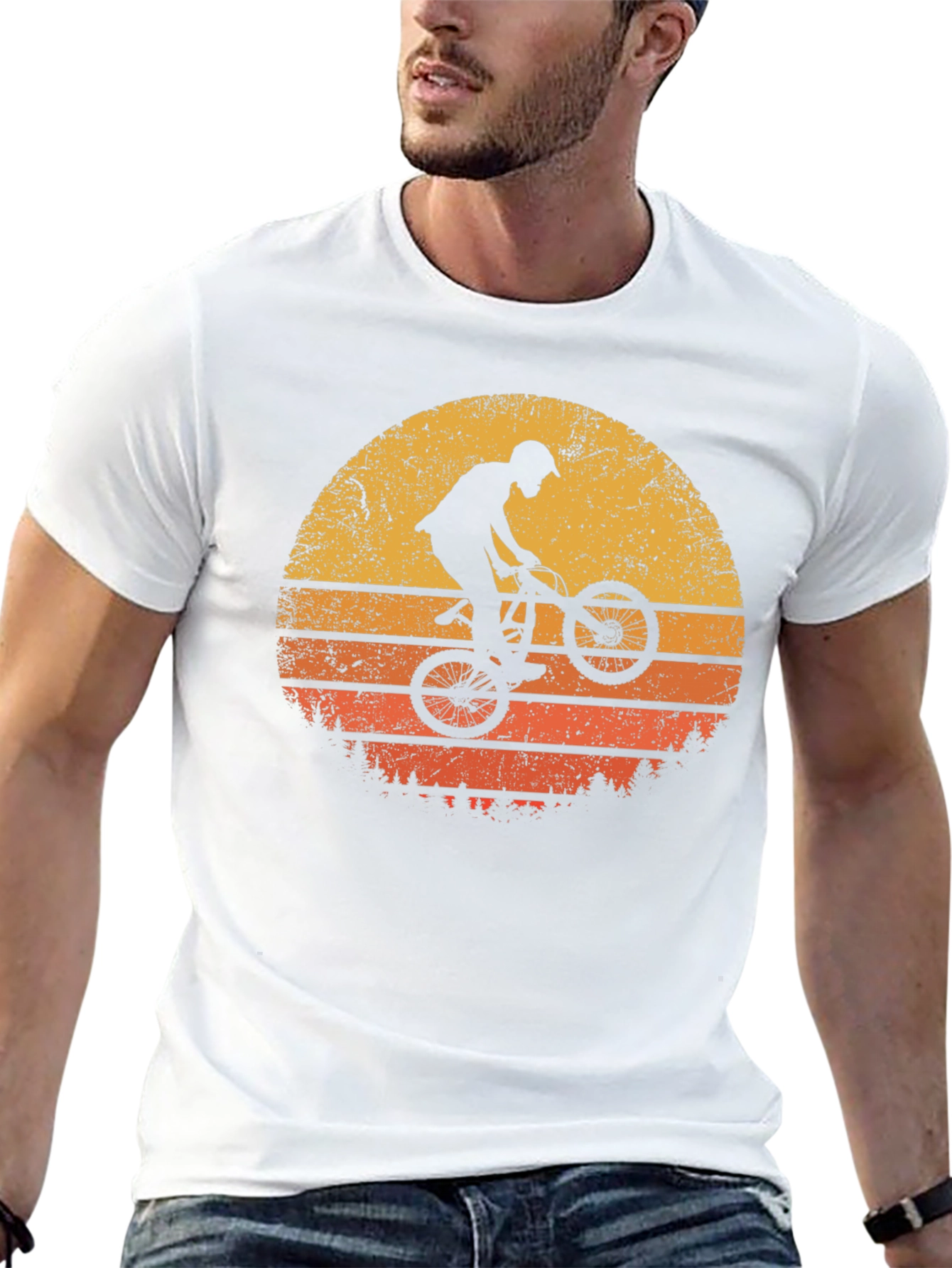 BMX Sunset Graphic Tee - Black
