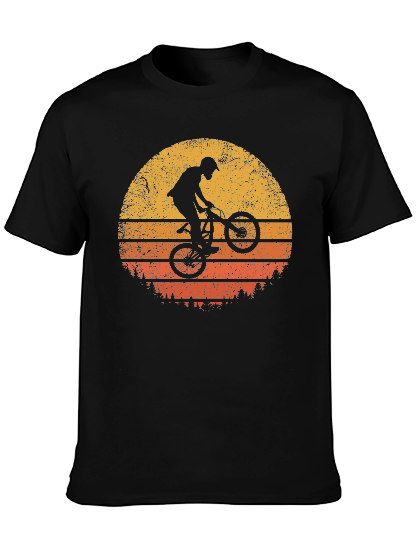 BMX Sunset Graphic Tee - Black