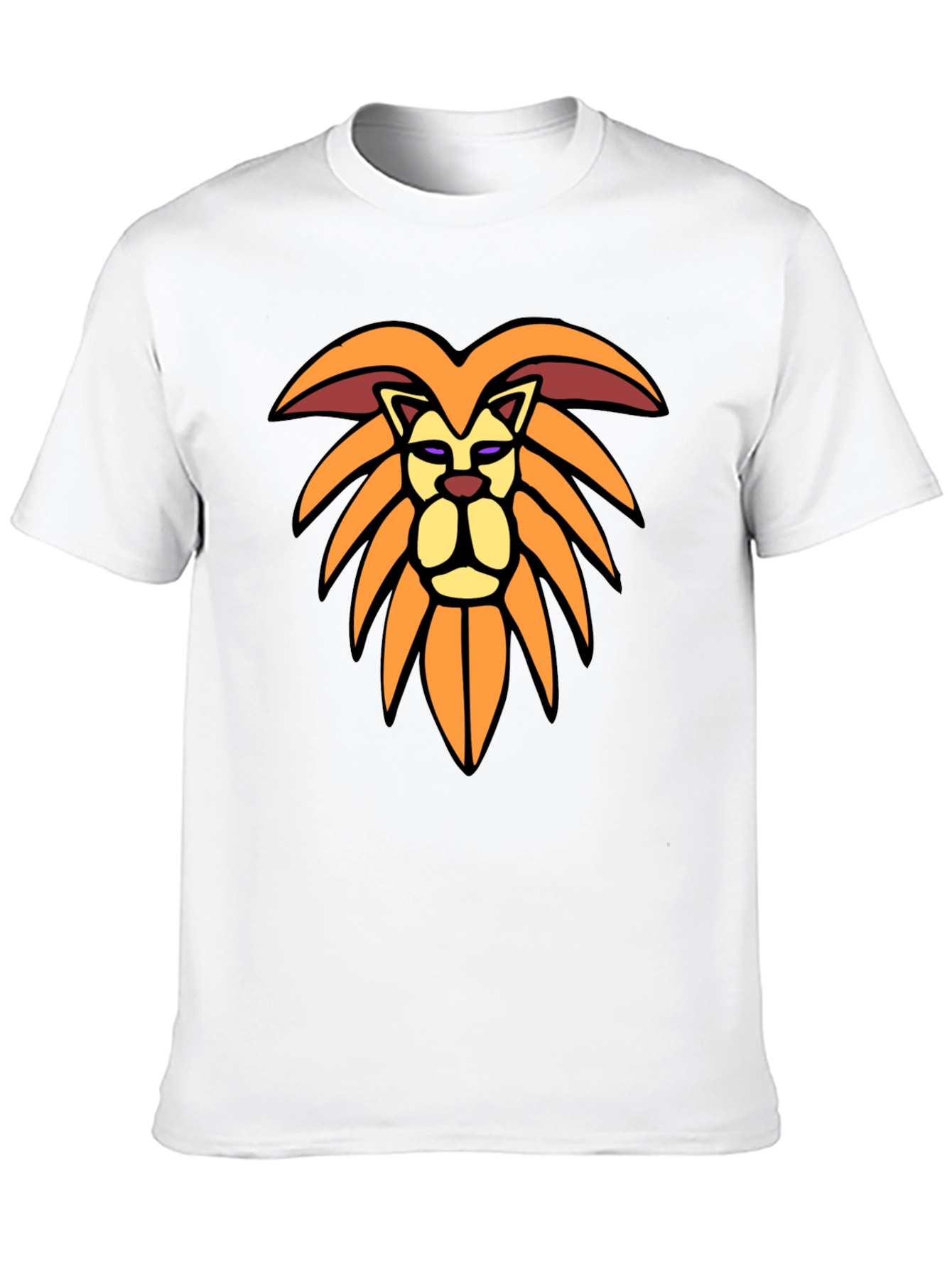 Lion Graphic Tee - Stylish Mens Black T-Shirt