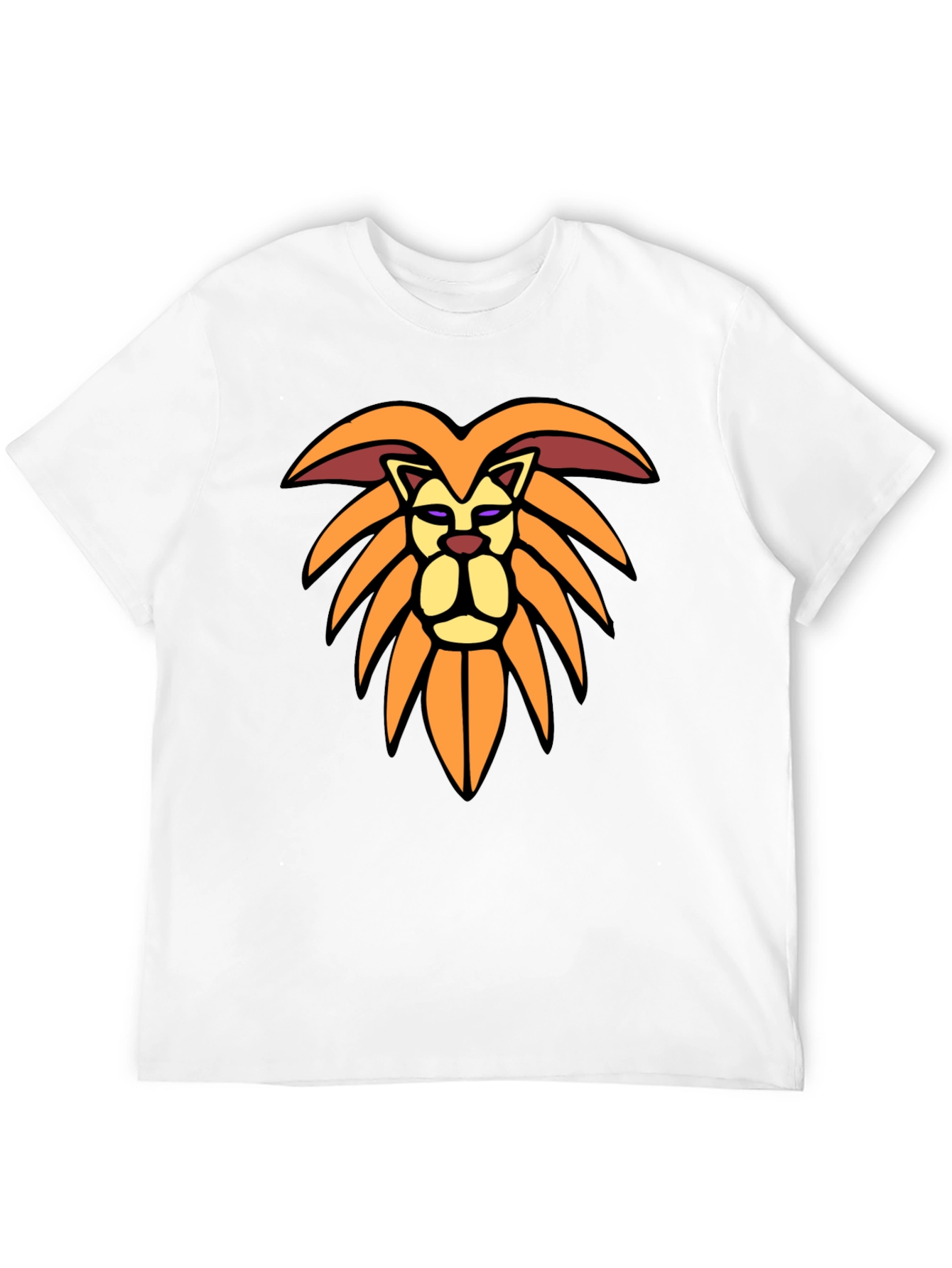 Lion Graphic Tee - Stylish Mens Black T-Shirt
