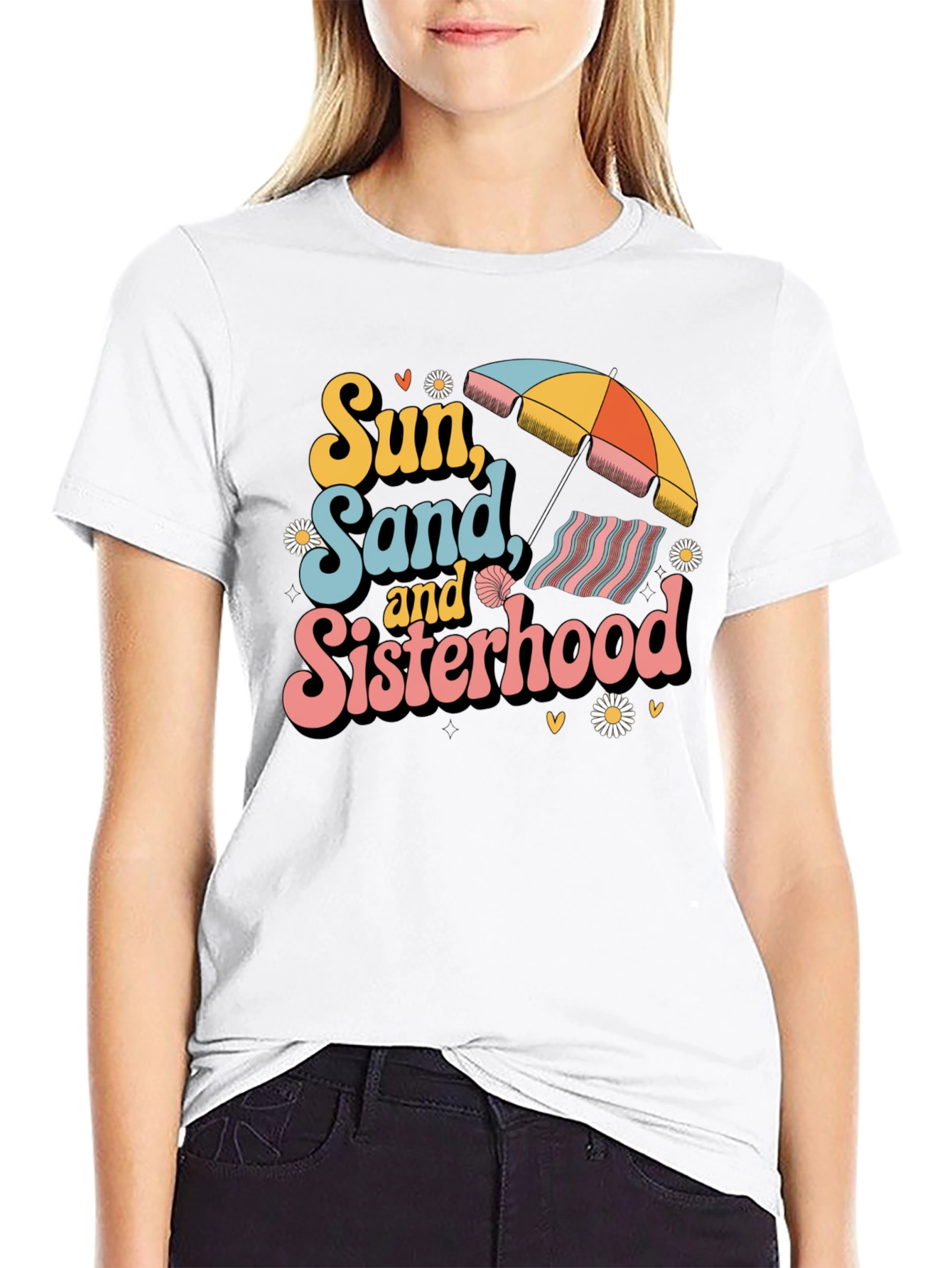 Sun Sand & Sisterhood Graphic Tee