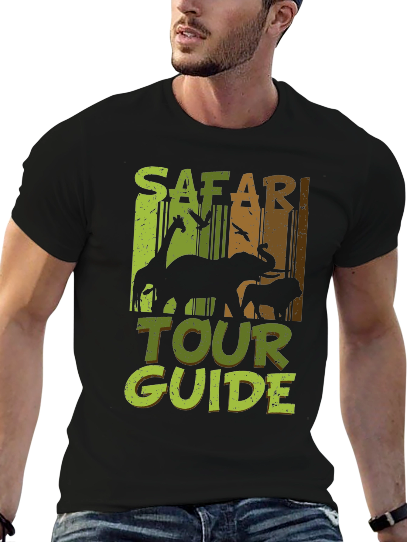 Safari Tour Guide Graphic T-Shirt