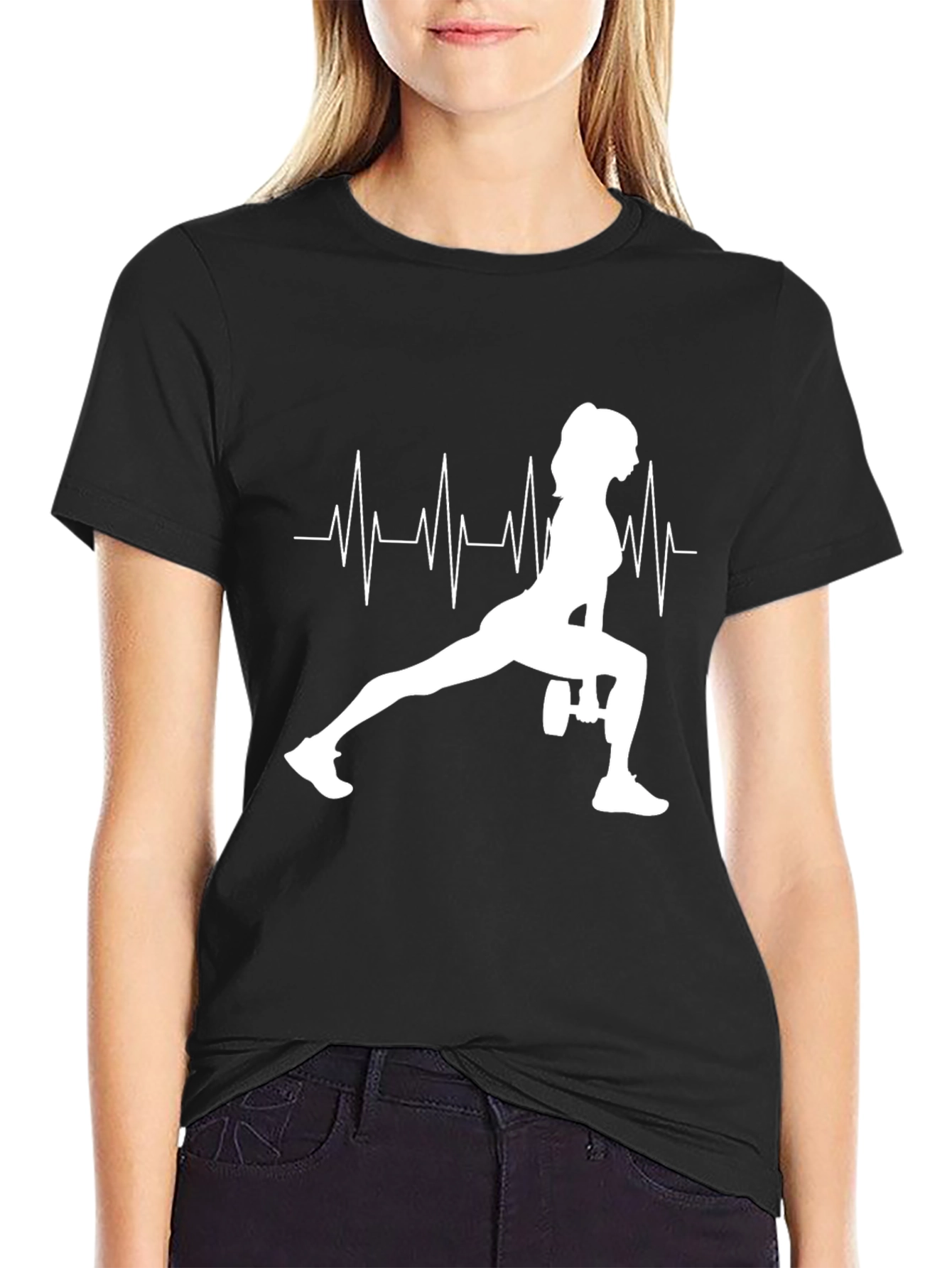 Workout Heartbeat Tee - Fitness Motivation Shirt