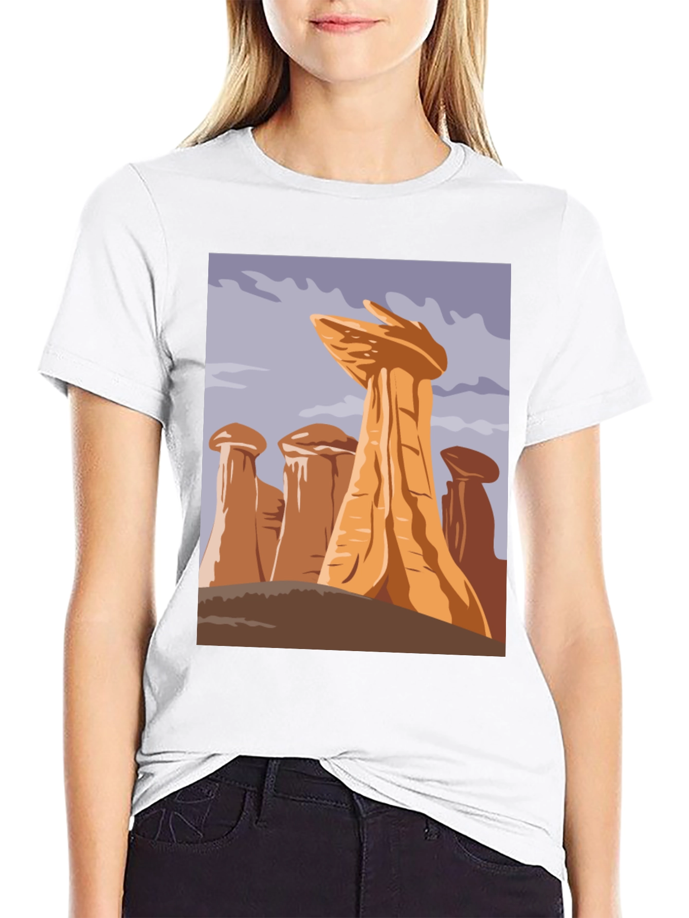 Whimsical Rock Formation T-Shirt