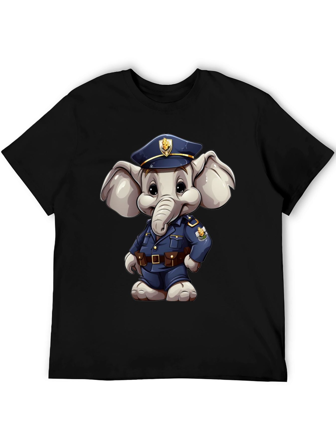 Elephant Police Officer T-Shirt