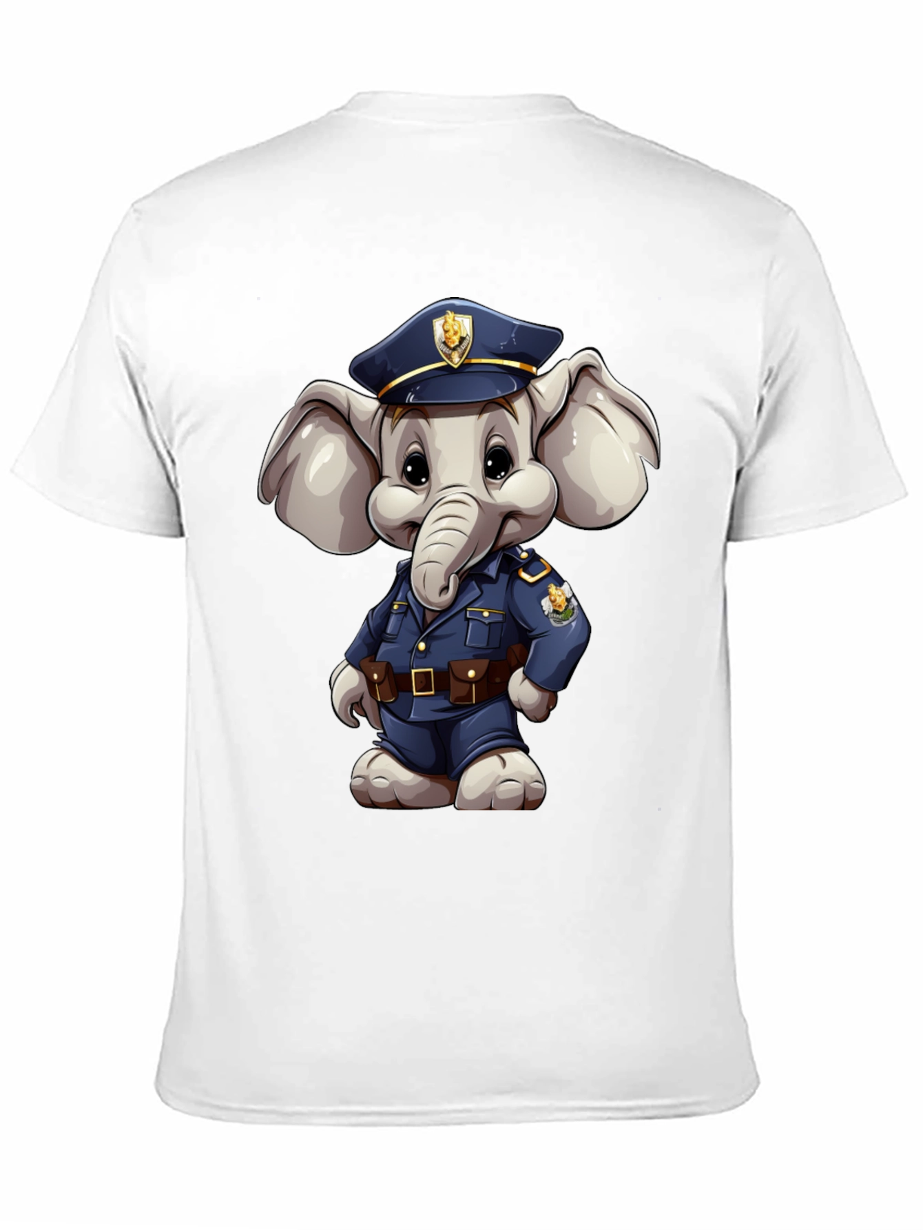 Elephant Police Officer T-Shirt