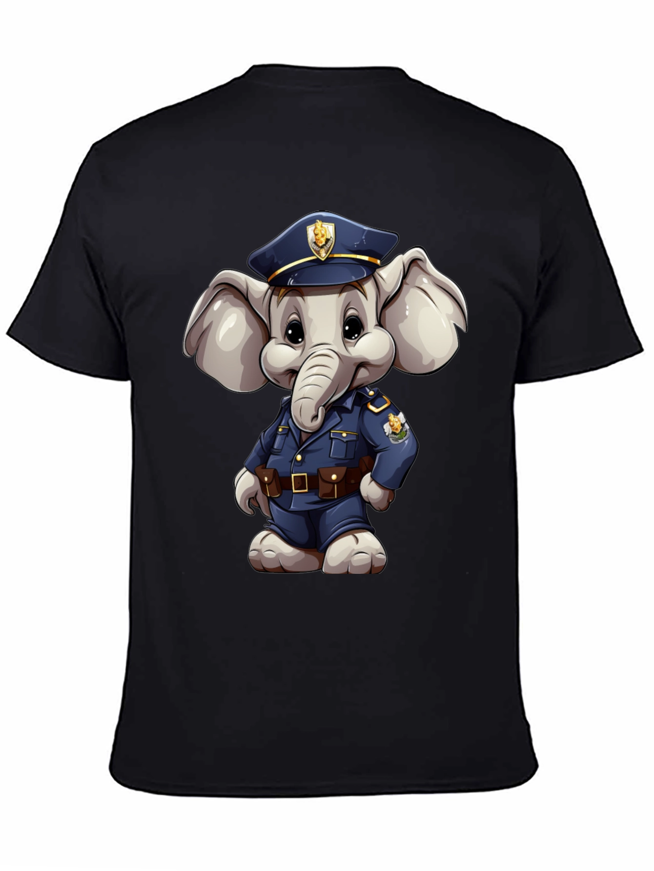 Elephant Police Officer T-Shirt