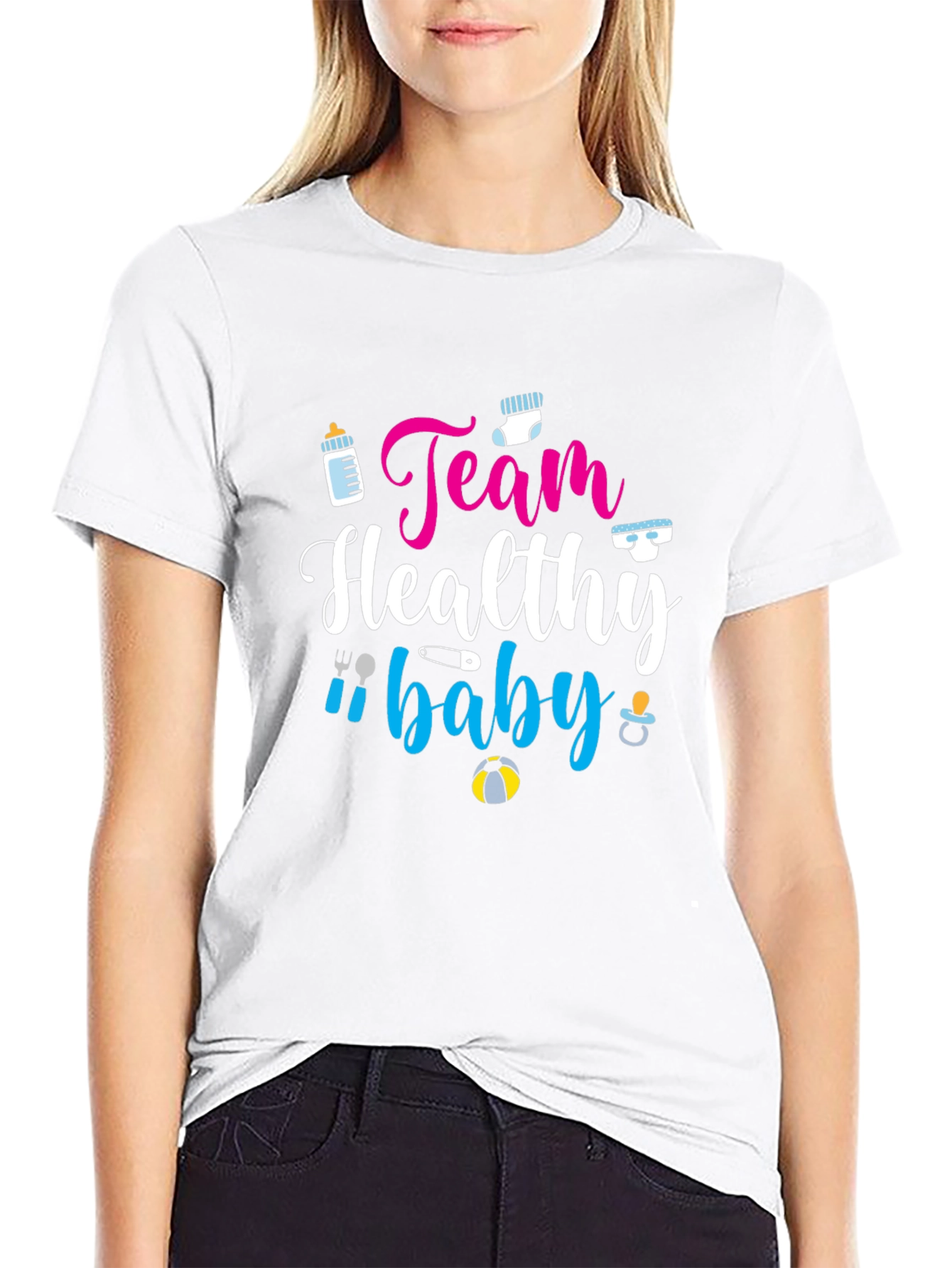 Team Healthy Baby Unisex T-Shirt - Gender Reveal Party