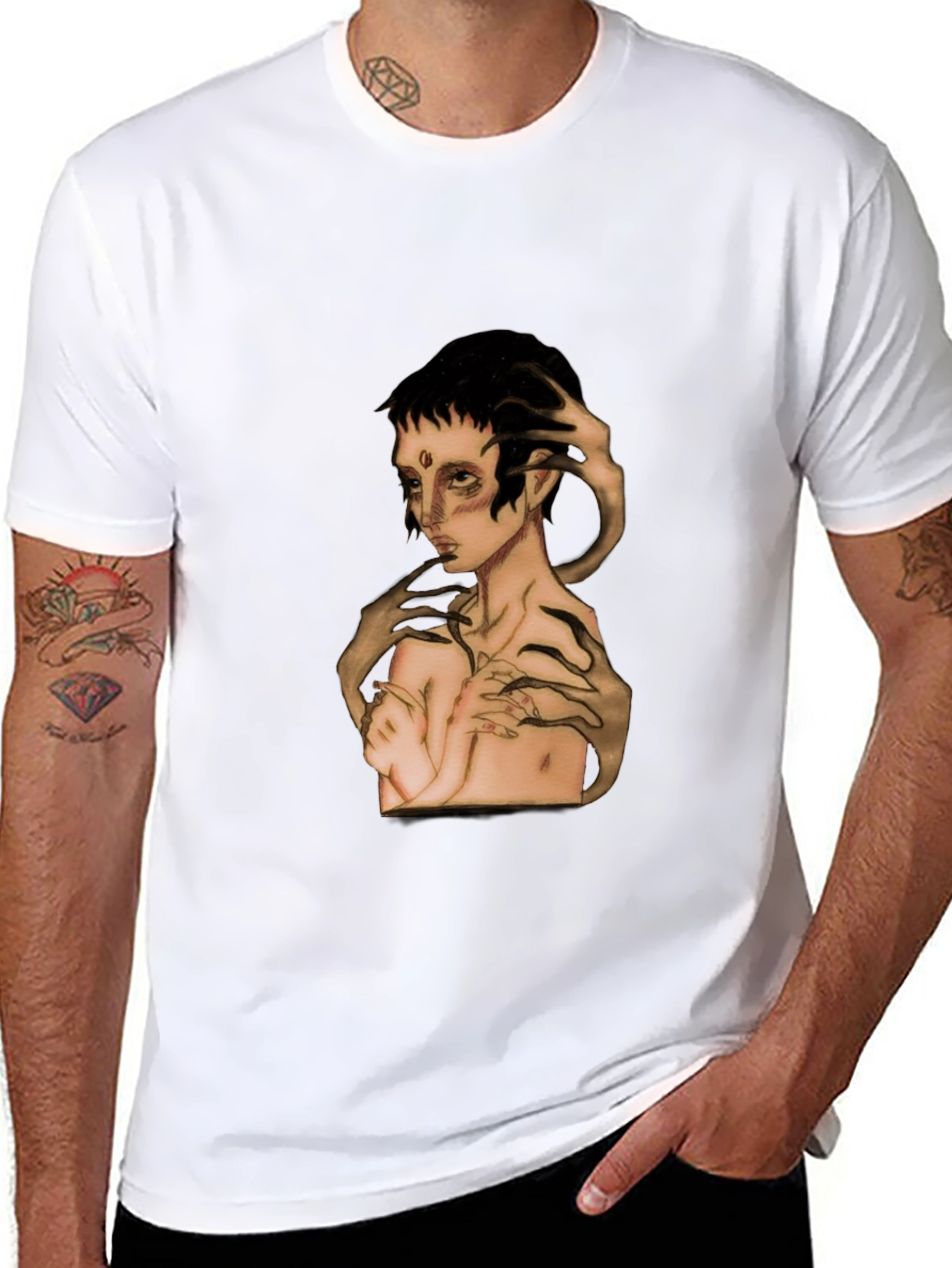 Unique Graphic Tee - Artsy Design