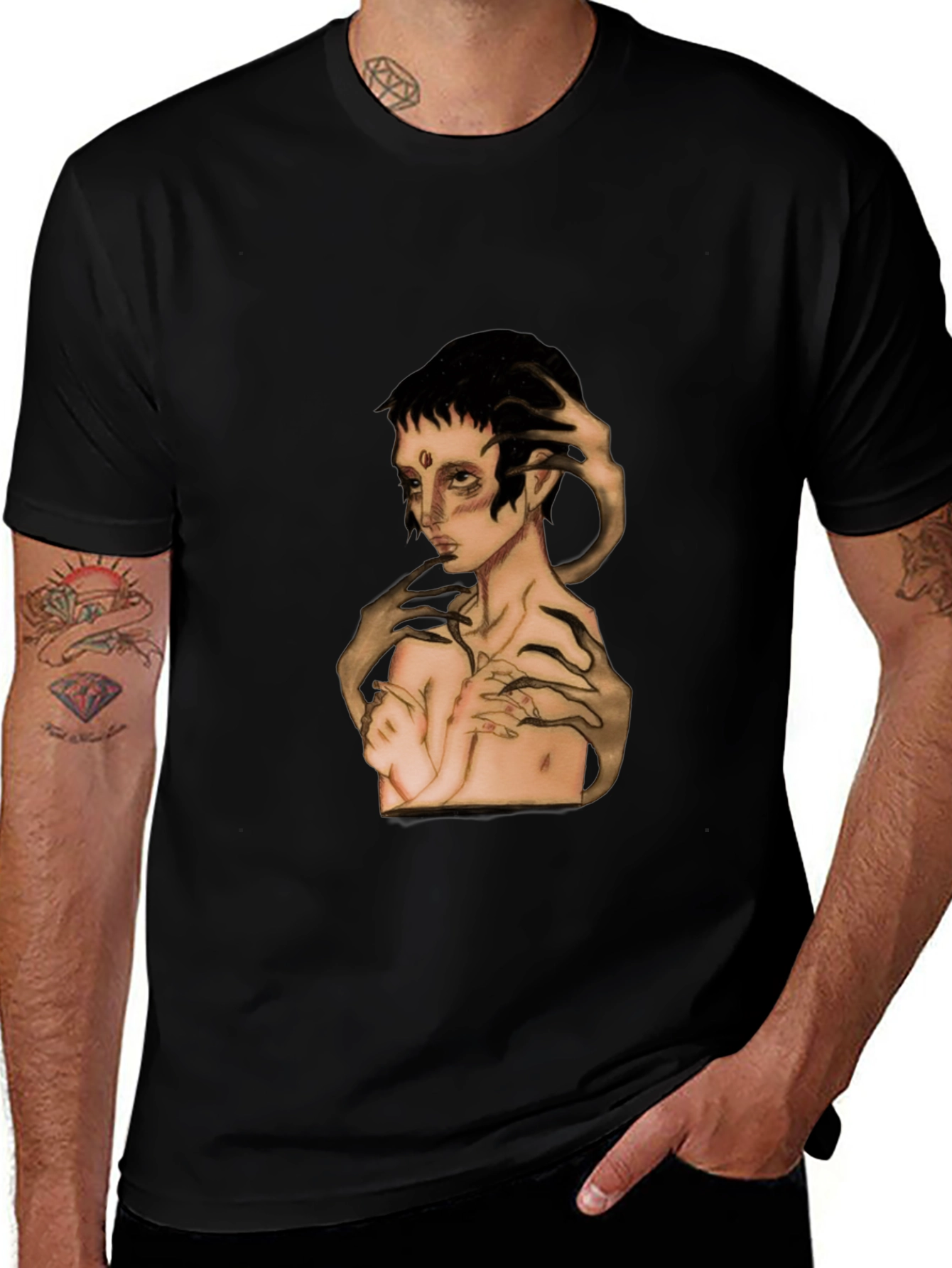 Unique Graphic Tee - Artsy Design