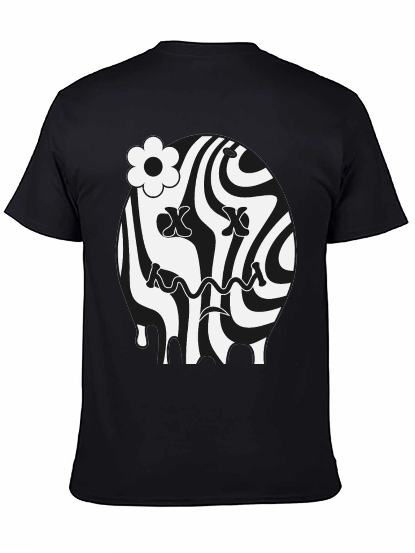Groovy Black Graphic Tee